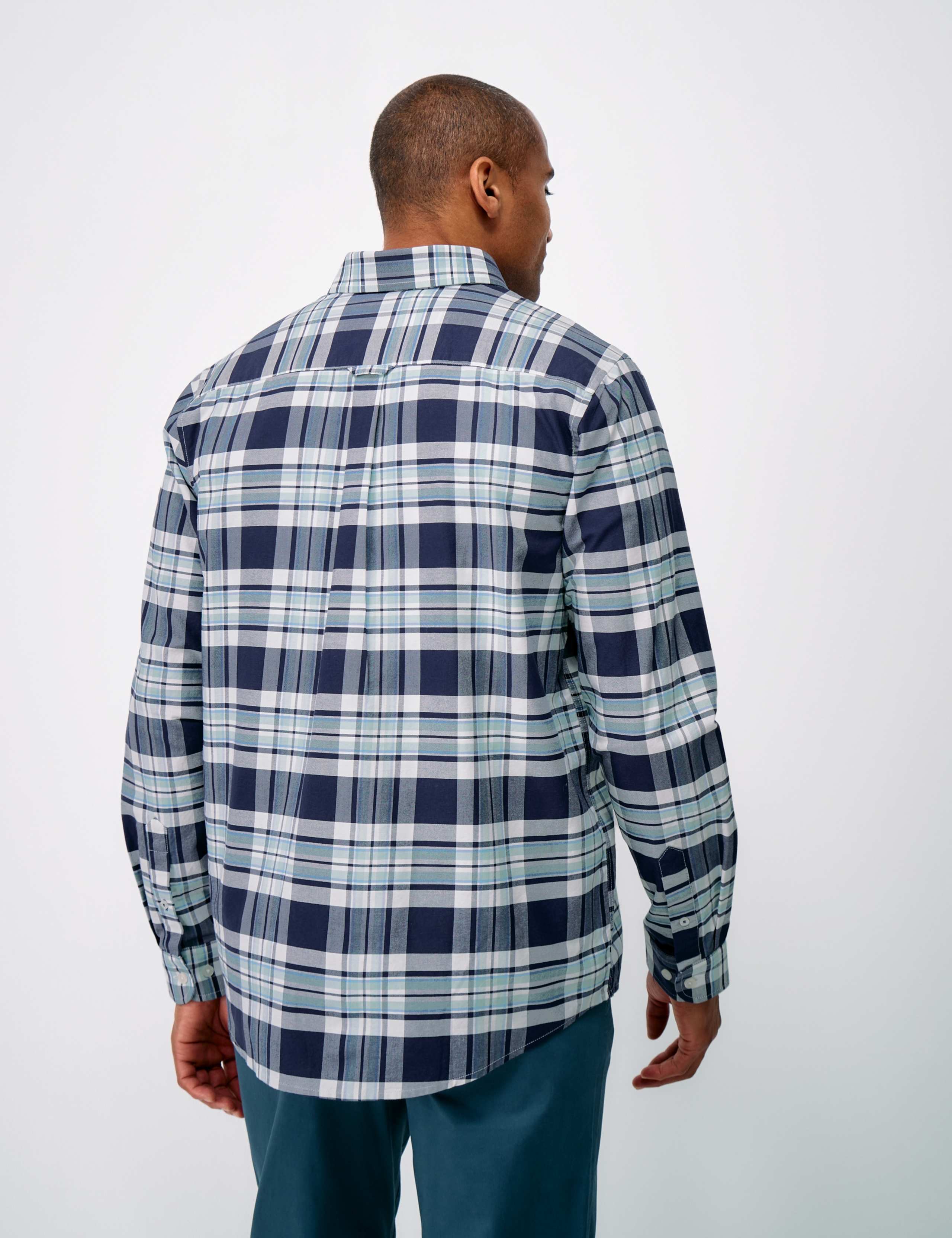 Regular Fit Pure Cotton Check Oxford Shirt 4 of 5
