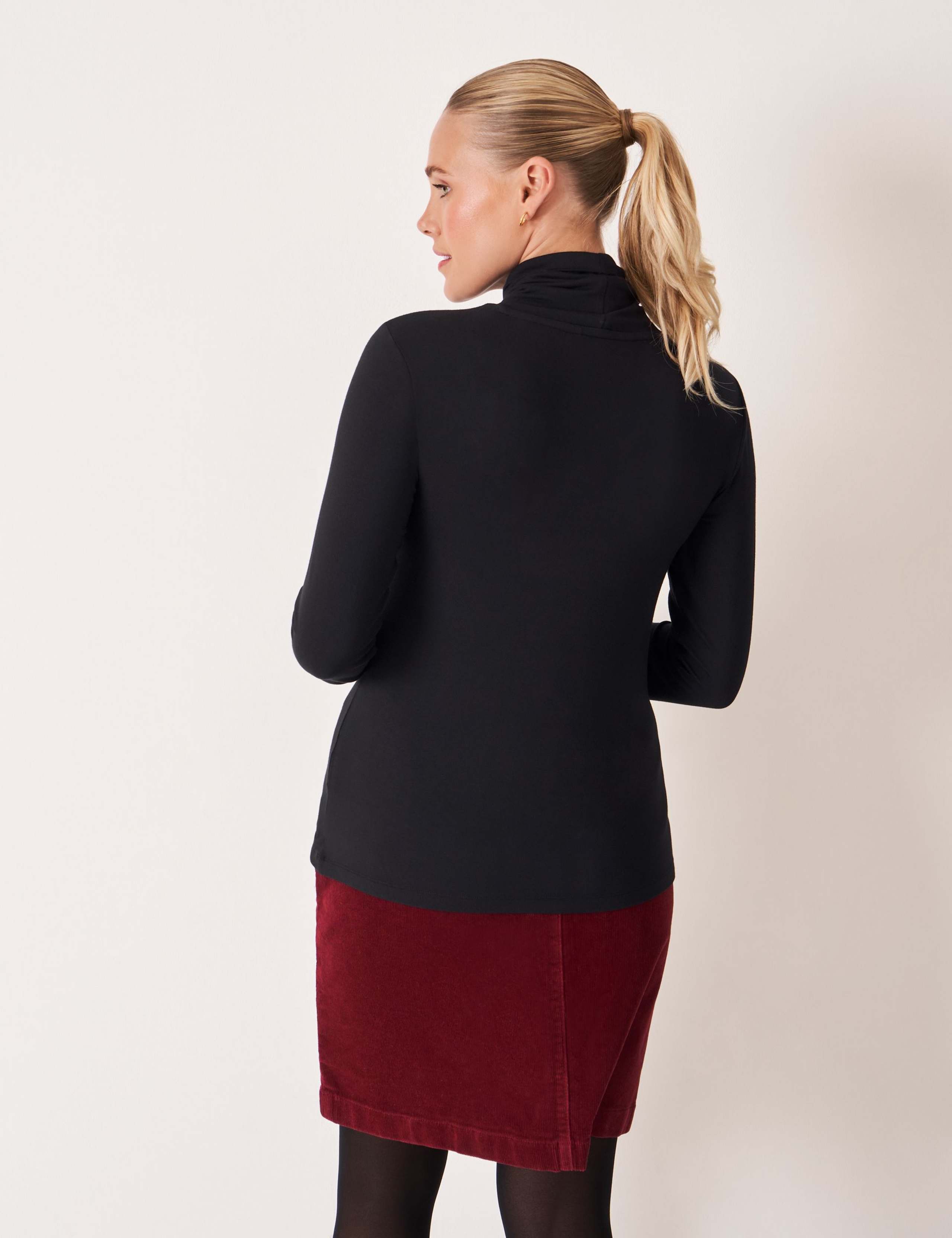 Jersey Roll Neck Top 4 of 5