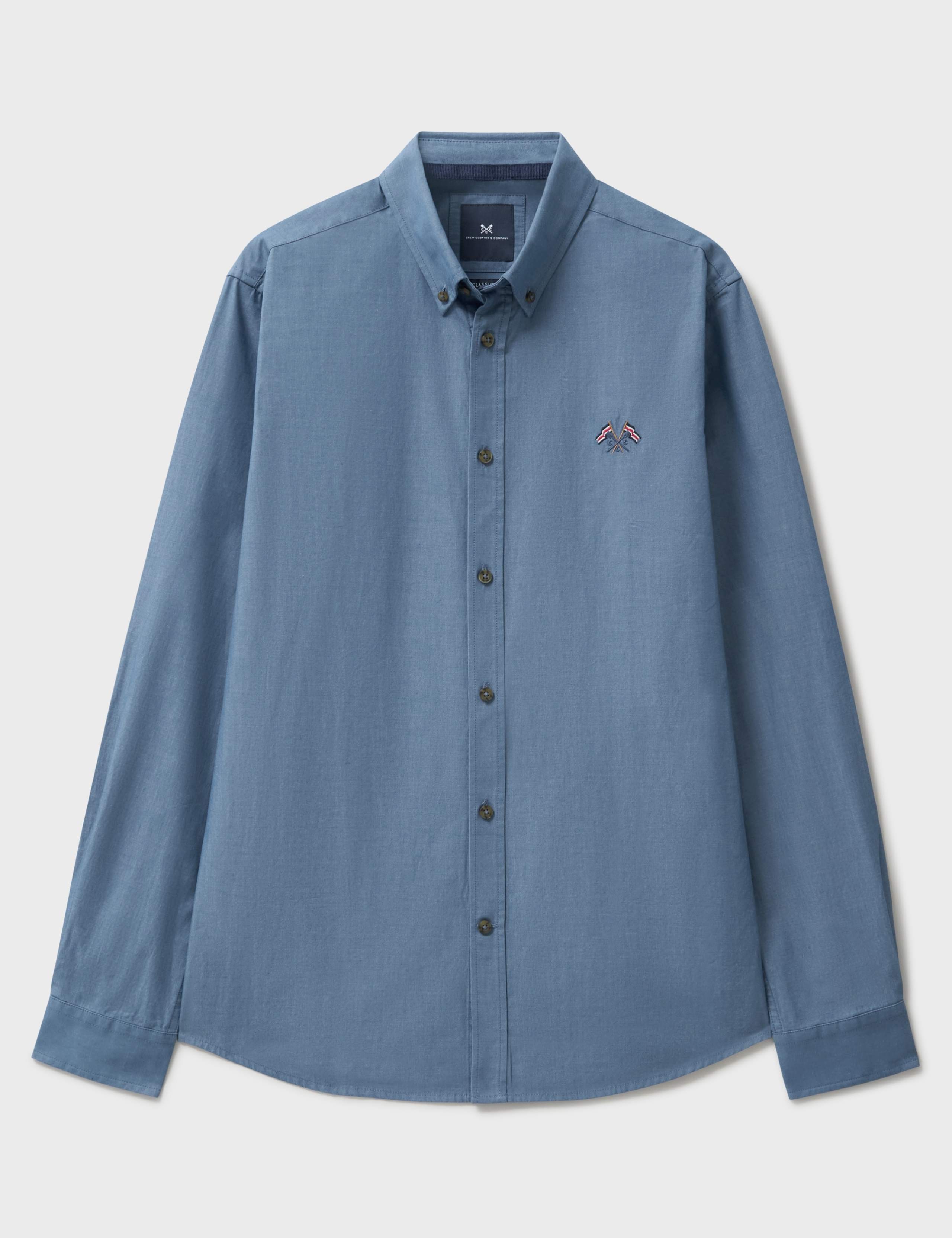 Regular Fit Button Down Collar Denim Shirt 2 of 5