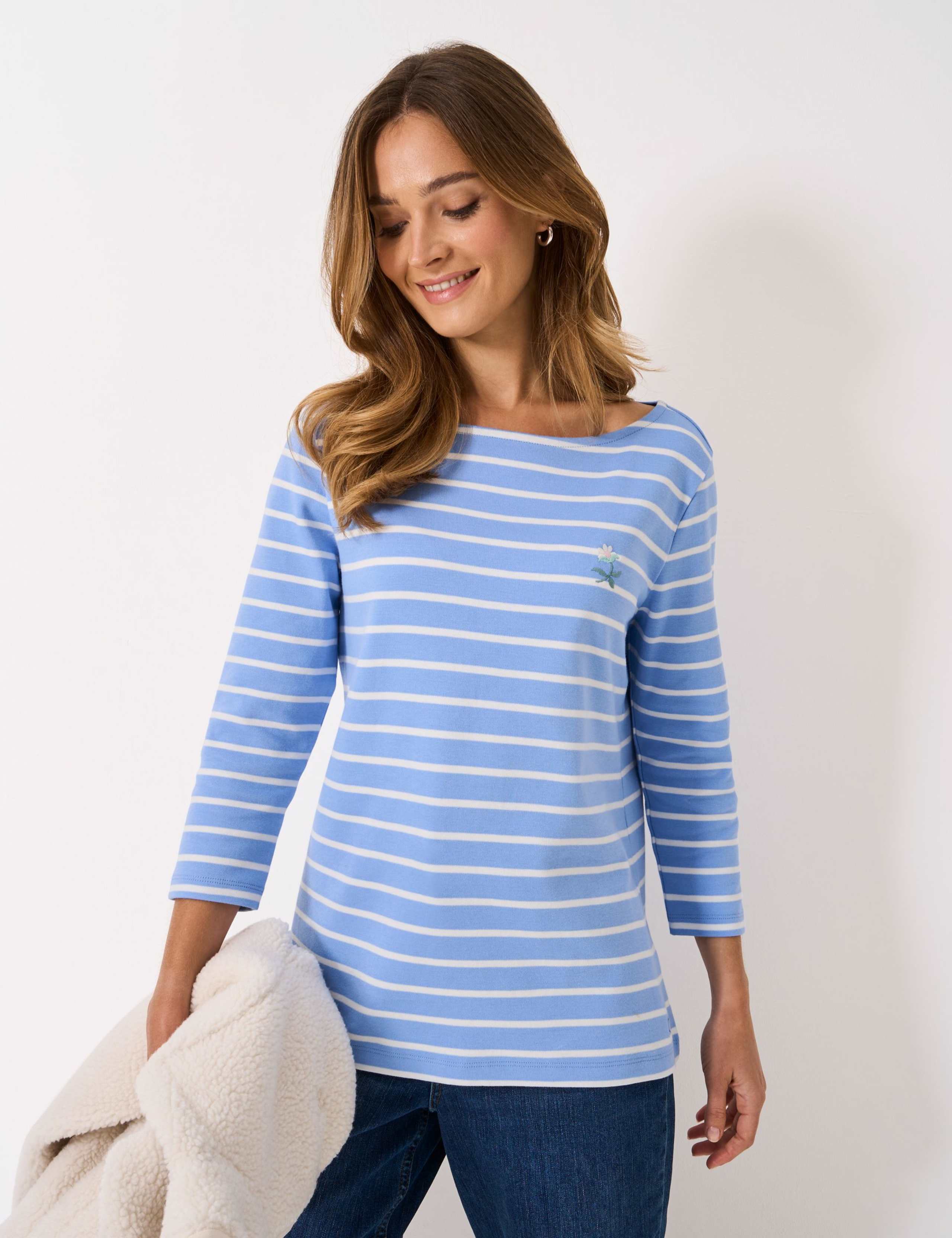 Pure Cotton Striped Top 3 of 5