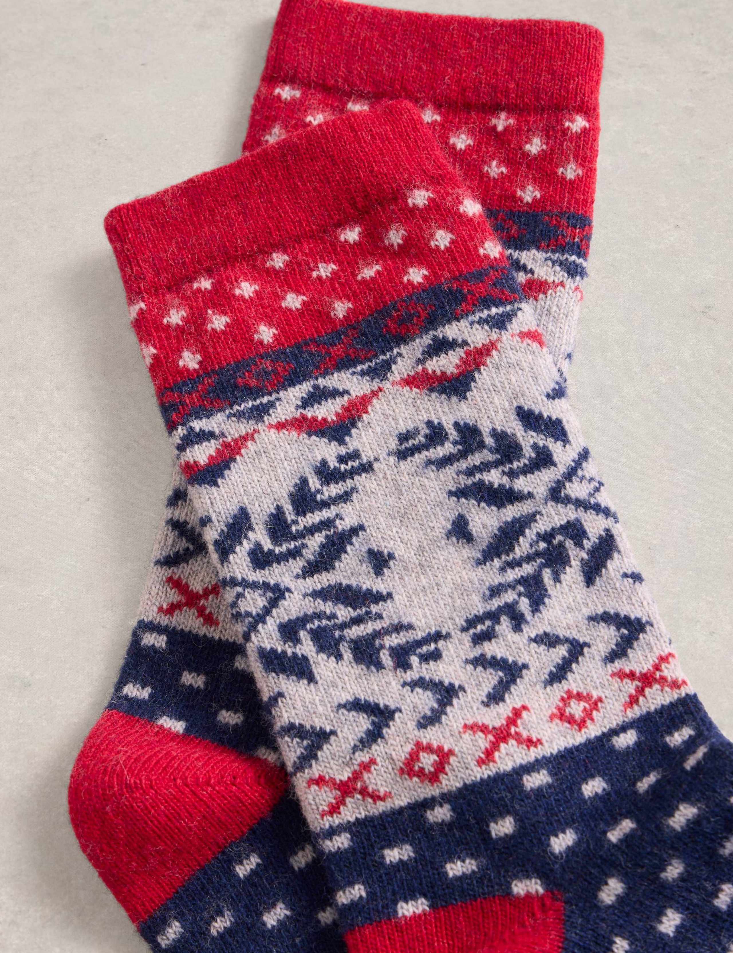 Fair Isle Novelty Wool Rich Socks 2 of 2