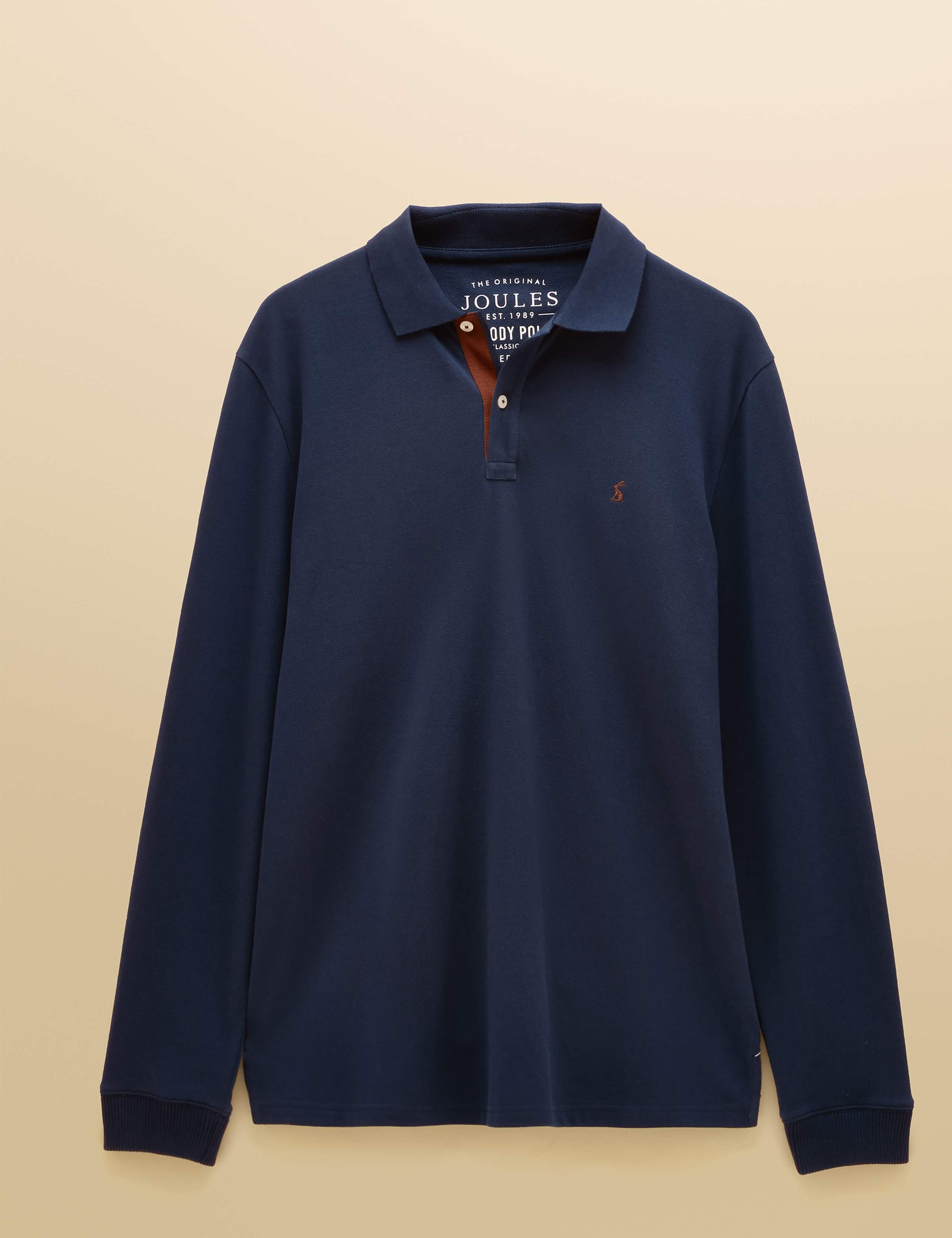 Regular Fit Pure Cotton Long Sleeve Polo Shirt 6 of 8