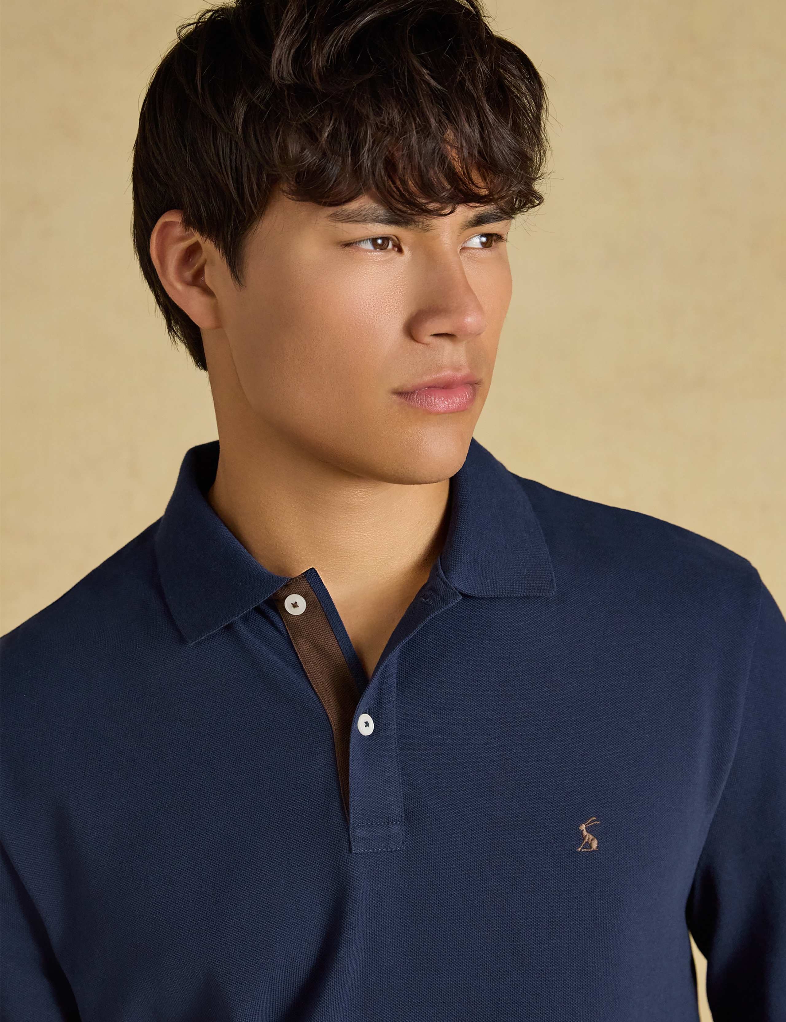Regular Fit Pure Cotton Long Sleeve Polo Shirt 8 of 8