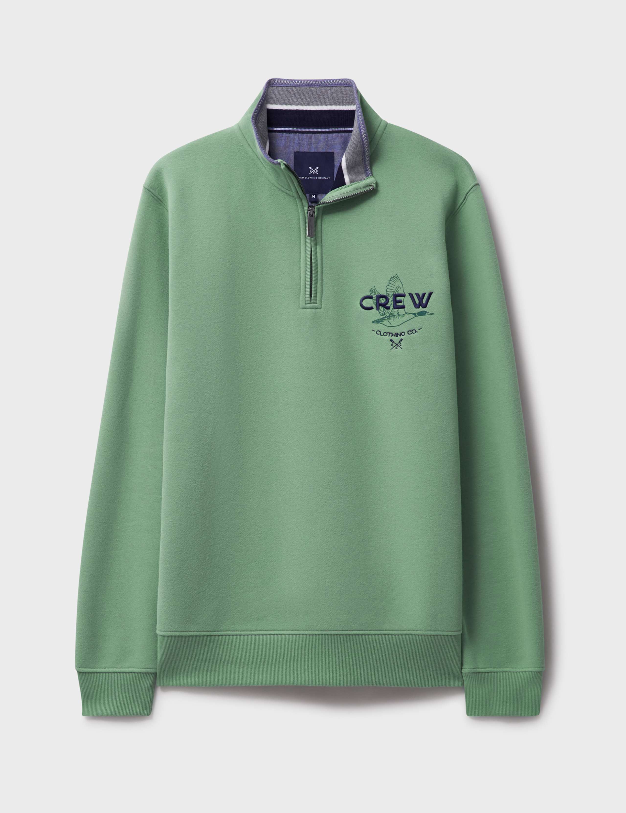 Cotton Rich Printed Half Zip Sweatshirt 2 of 5