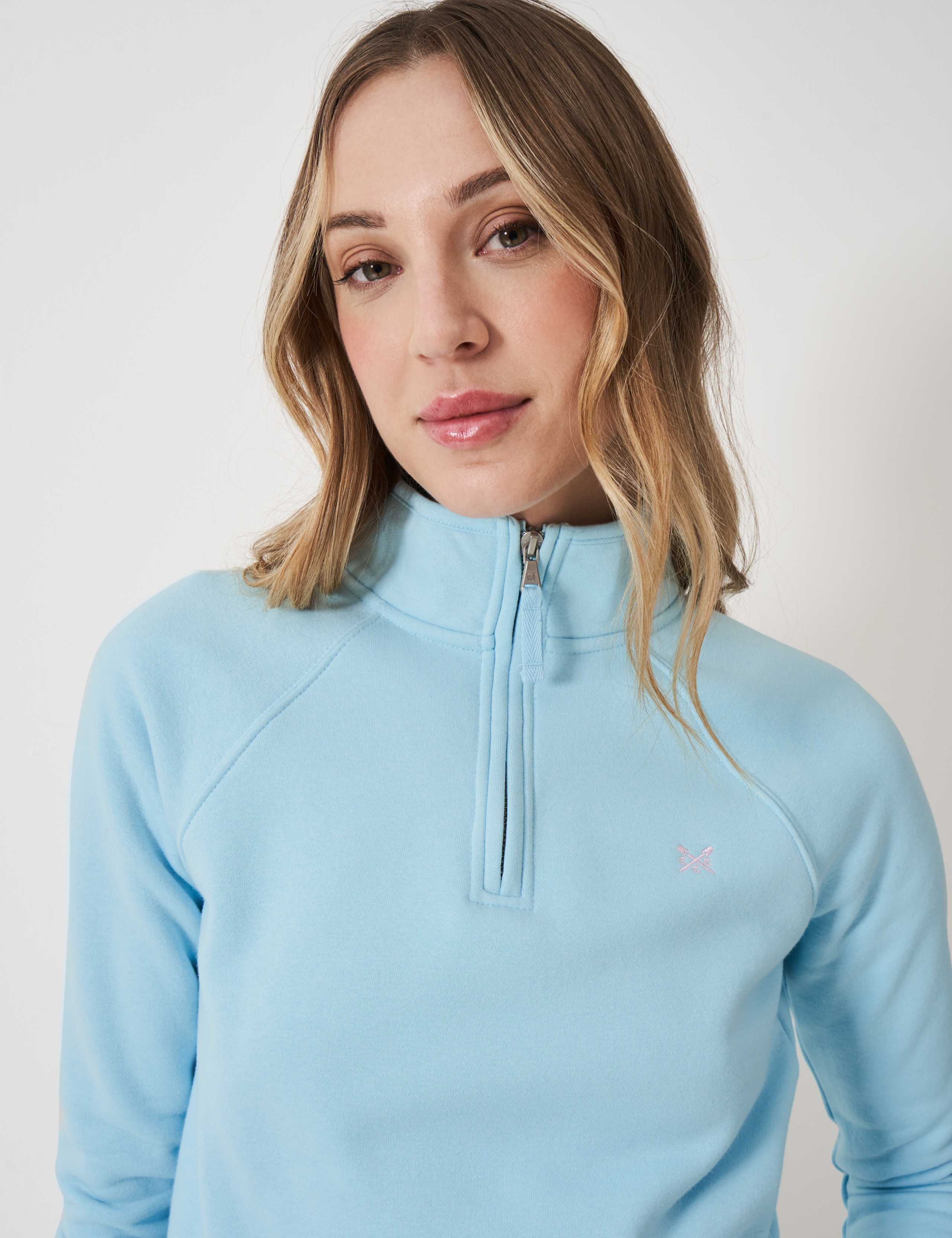Cotton Rich Funnel Neck Half Zip Sweatshirt 5 of 5