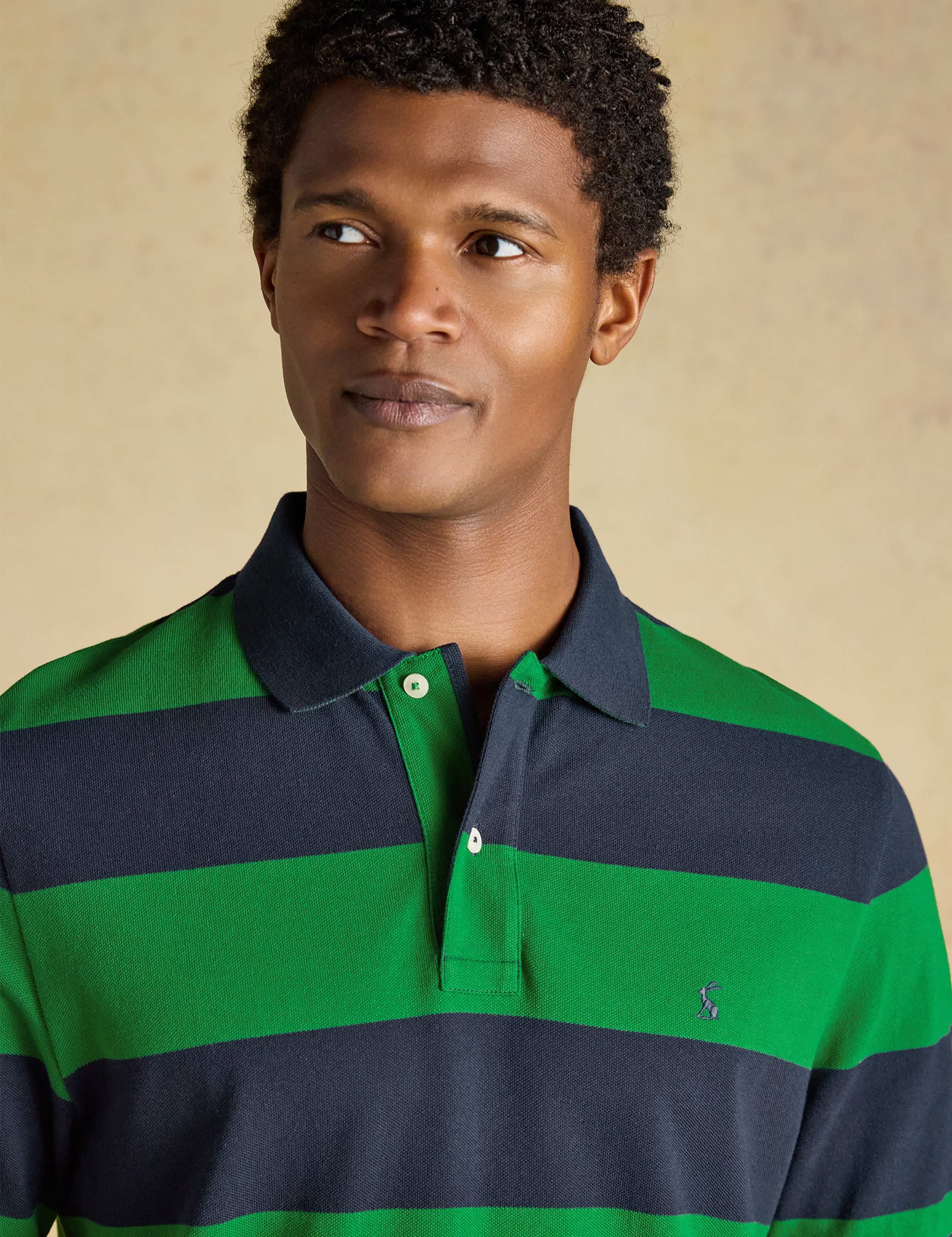 Pure Cotton Striped Pique Short Sleeve Polo Shirt 3 of 9