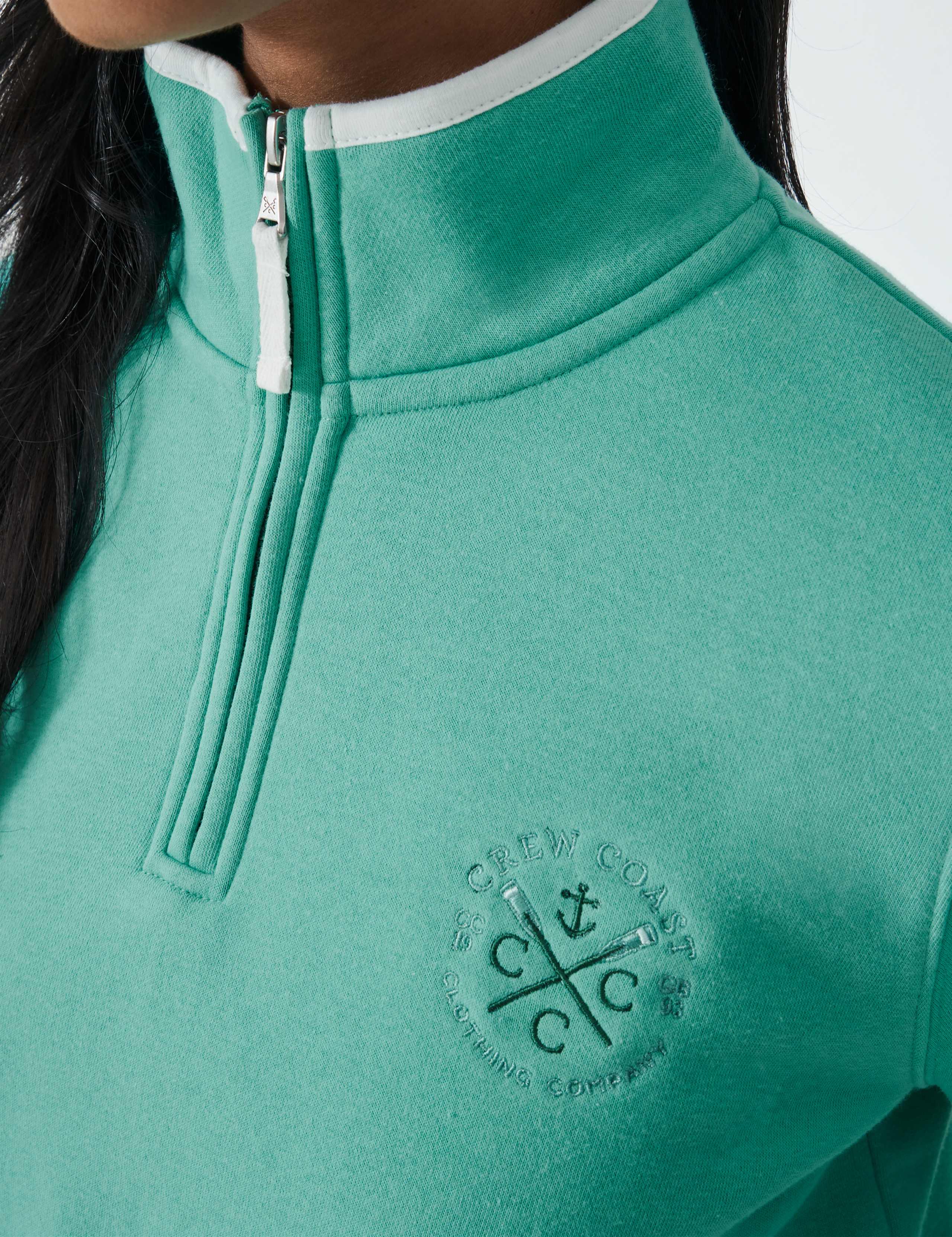 Cotton Rich Half Zip Sweatshirt 5 of 5