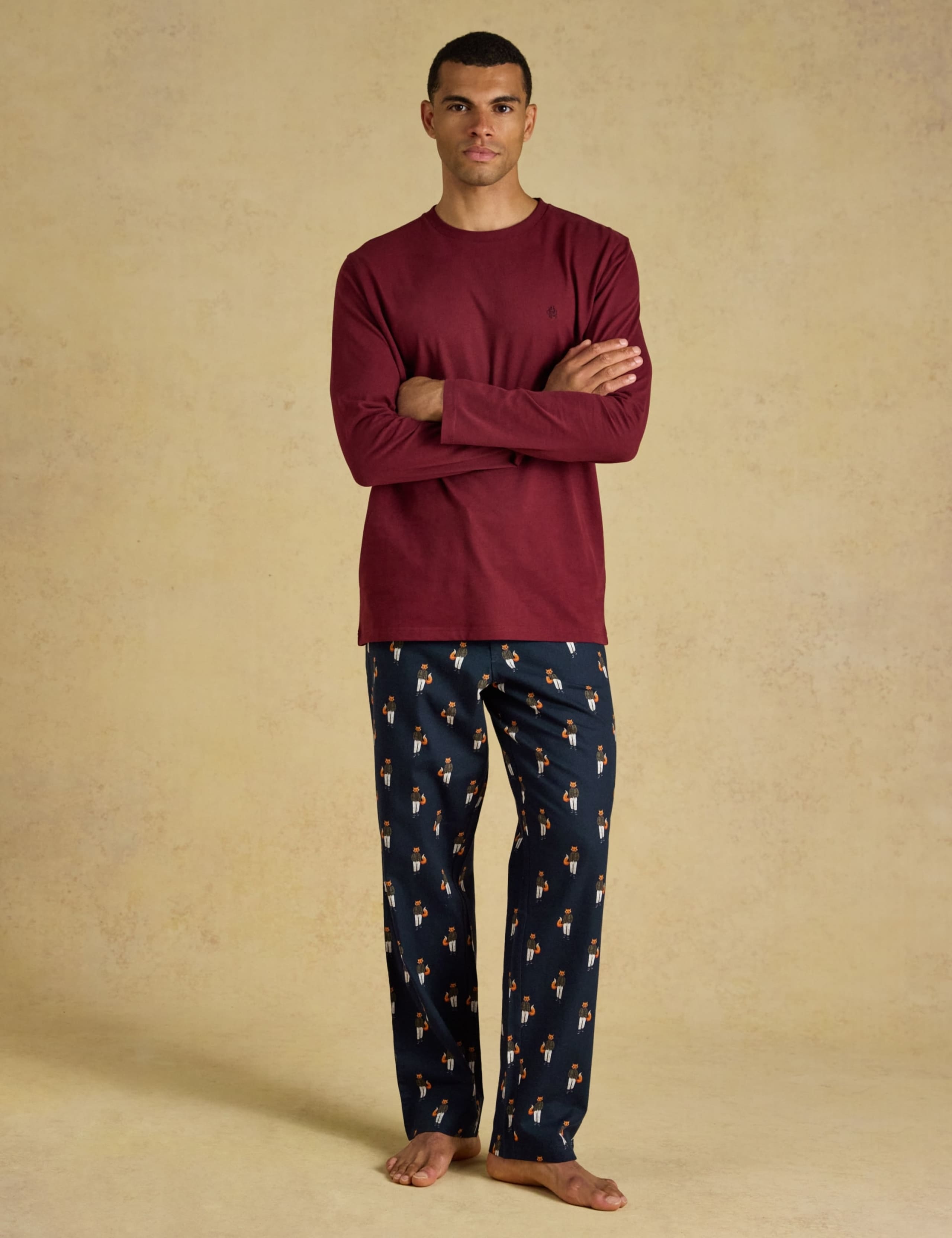 Pure Cotton Elasticated Printed Pyjama Bottoms 2 of 7