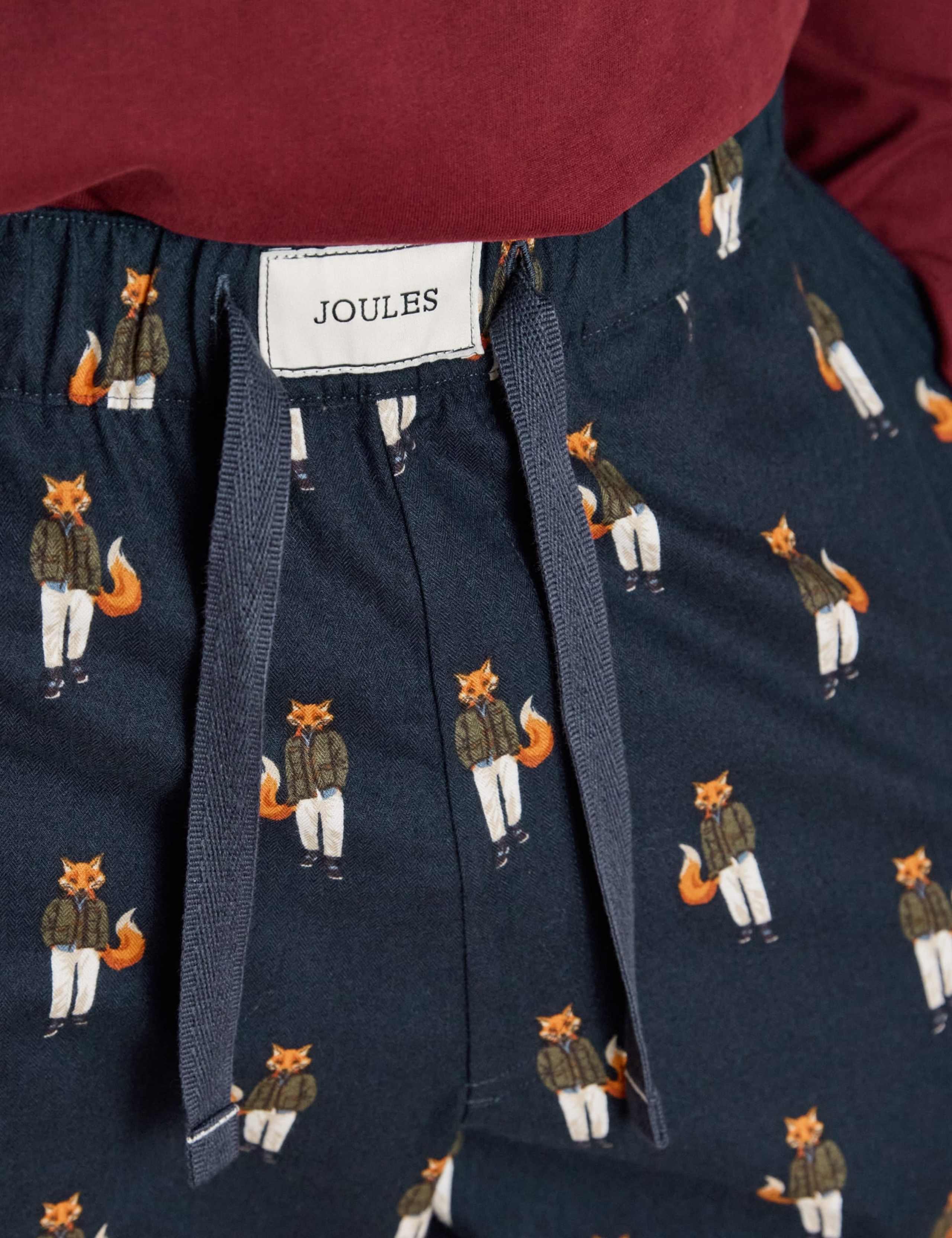 Pure Cotton Elasticated Printed Pyjama Bottoms 4 of 7