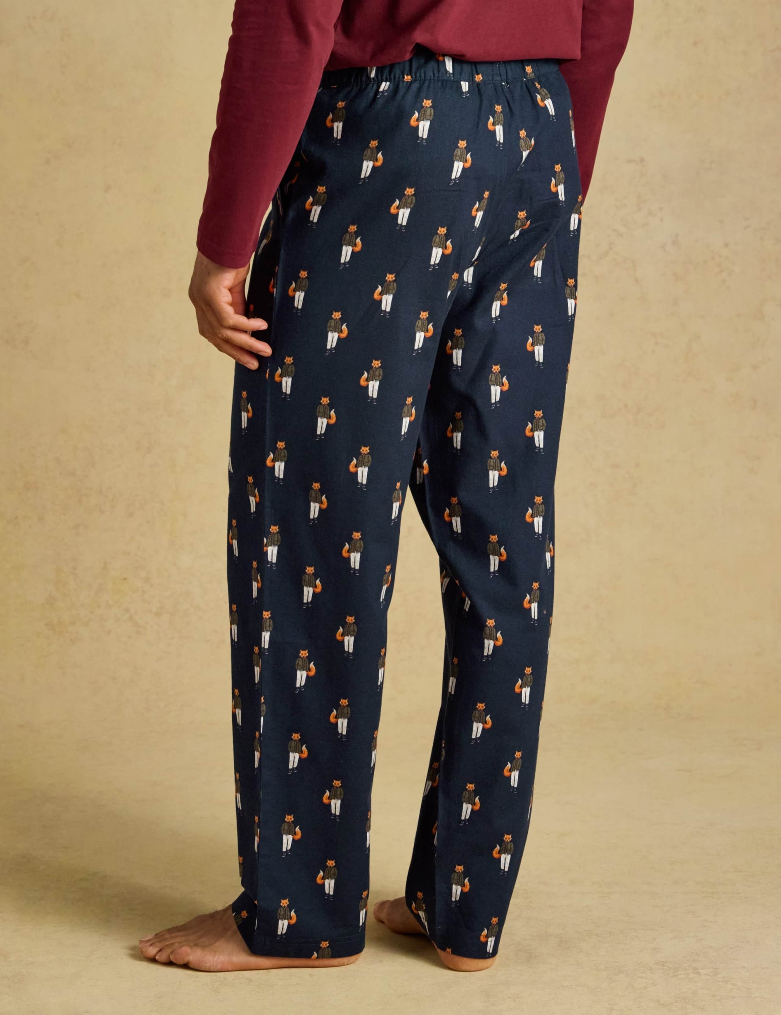 Pure Cotton Elasticated Printed Pyjama Bottoms 6 of 7