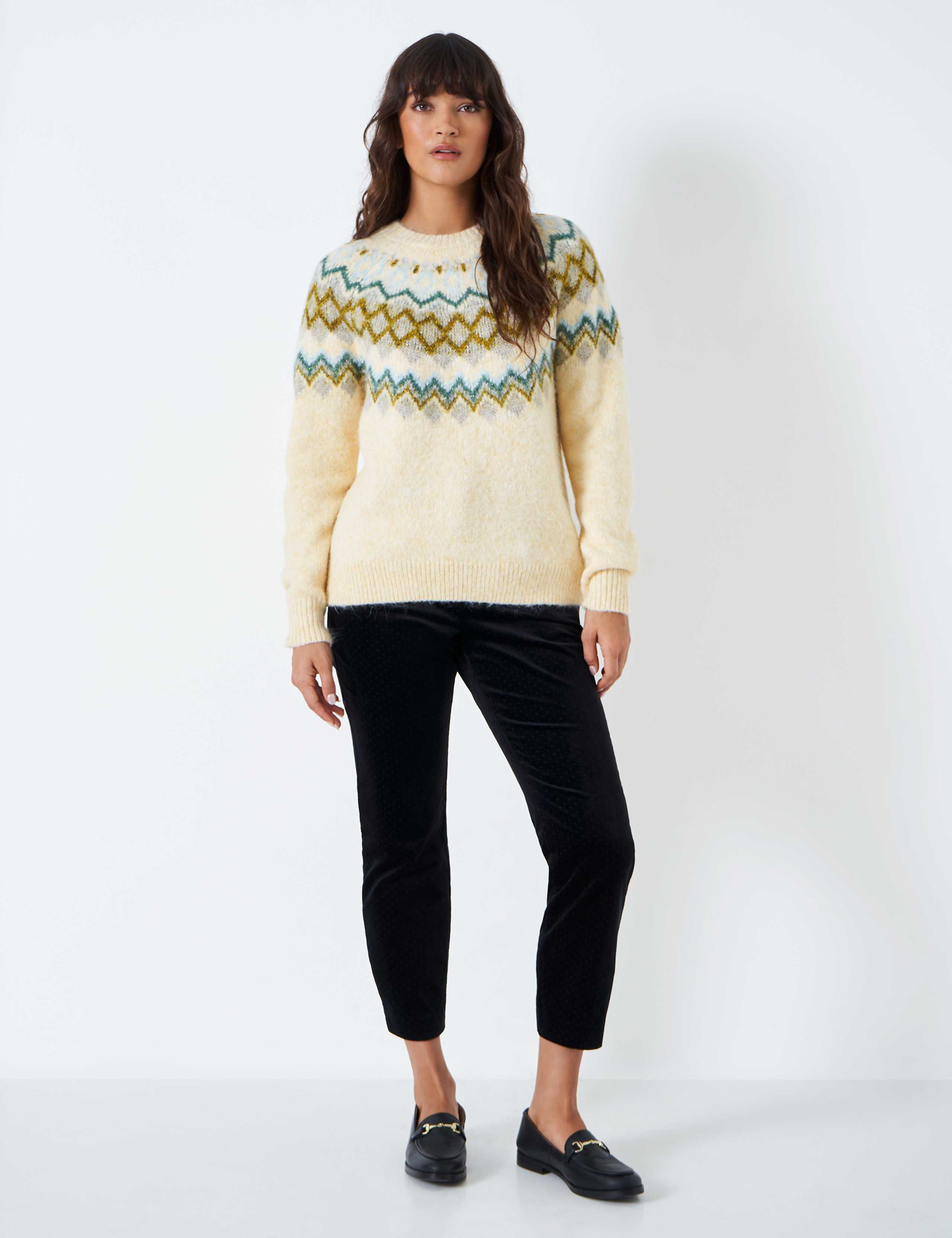 Fair Isle Crew Neck Jumper with Wool 2 of 4