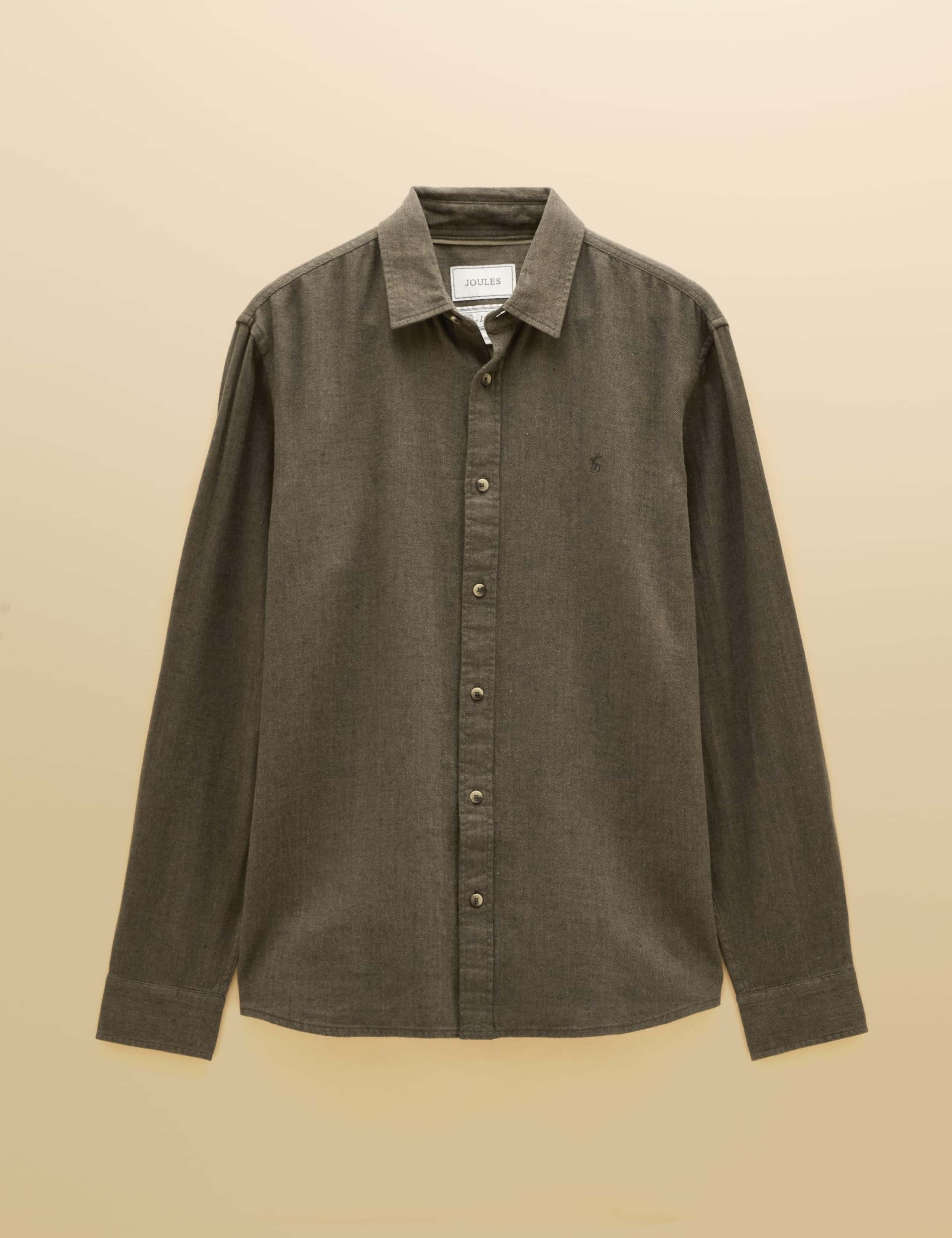 Regular Fit Linen Rich Checked Shirt 8 of 8