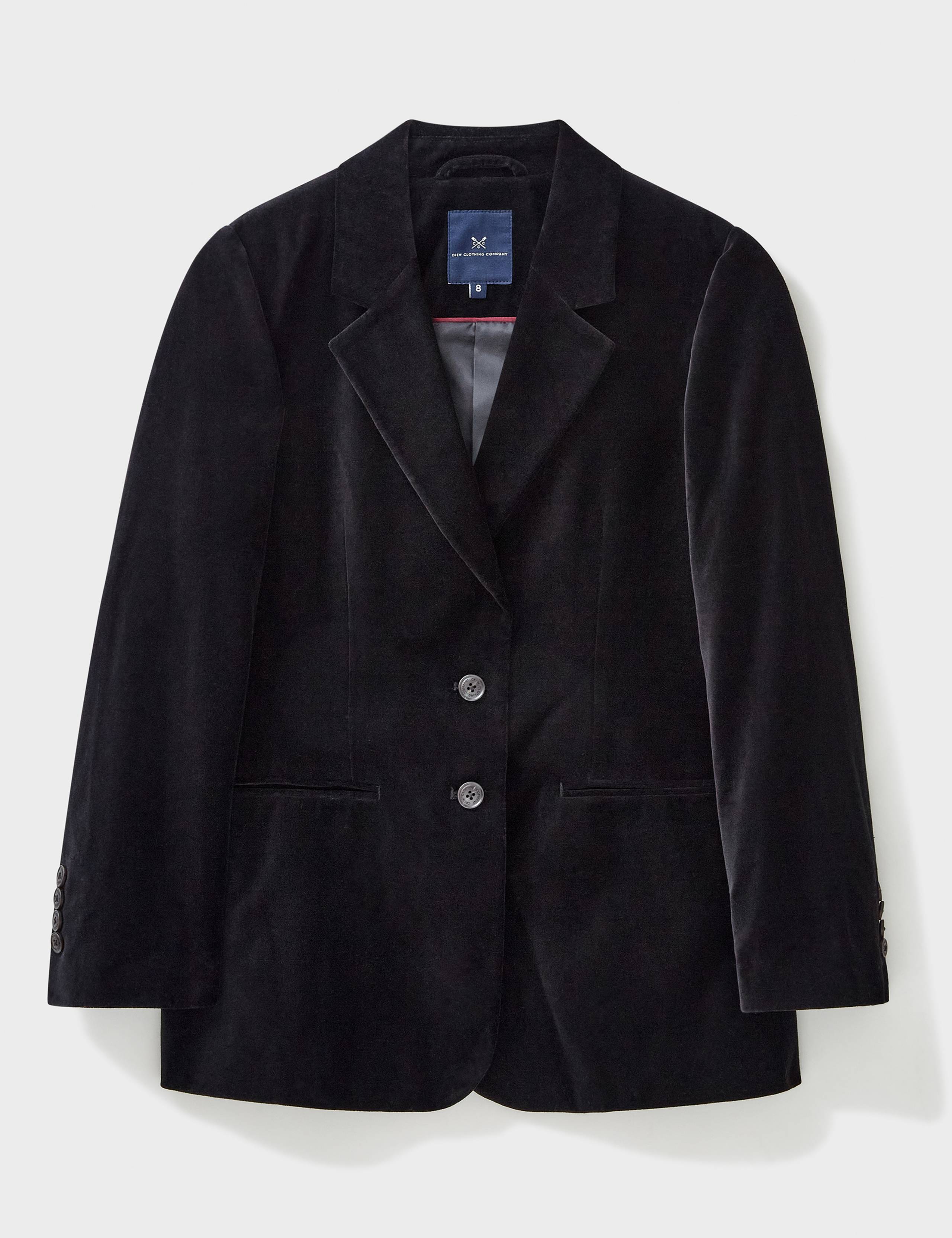 Velvet Single Breasted Blazer 2 of 5