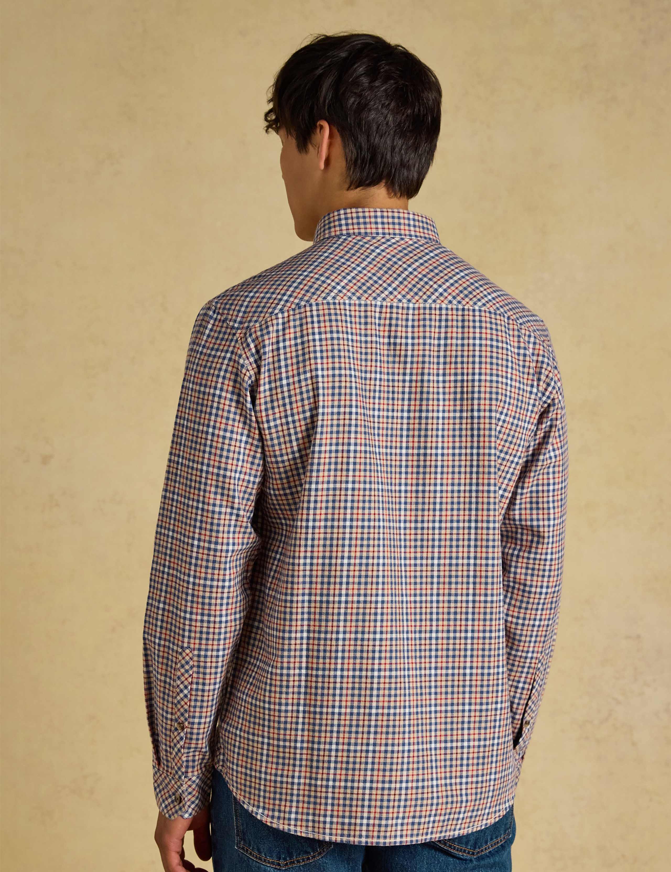Regular Fit Pure Cotton Checked Flannel Shirt 4 of 9