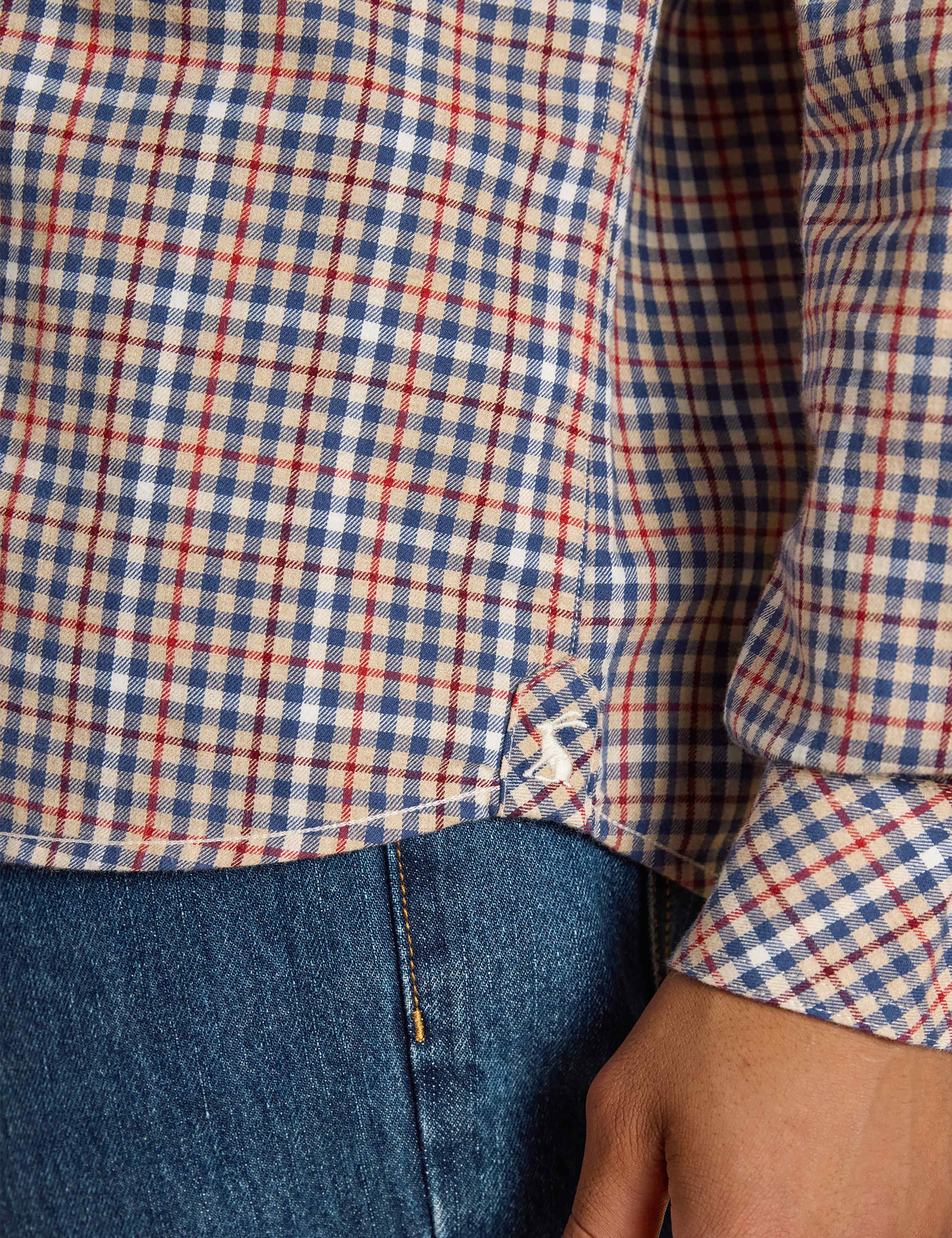 Regular Fit Pure Cotton Checked Flannel Shirt 6 of 9