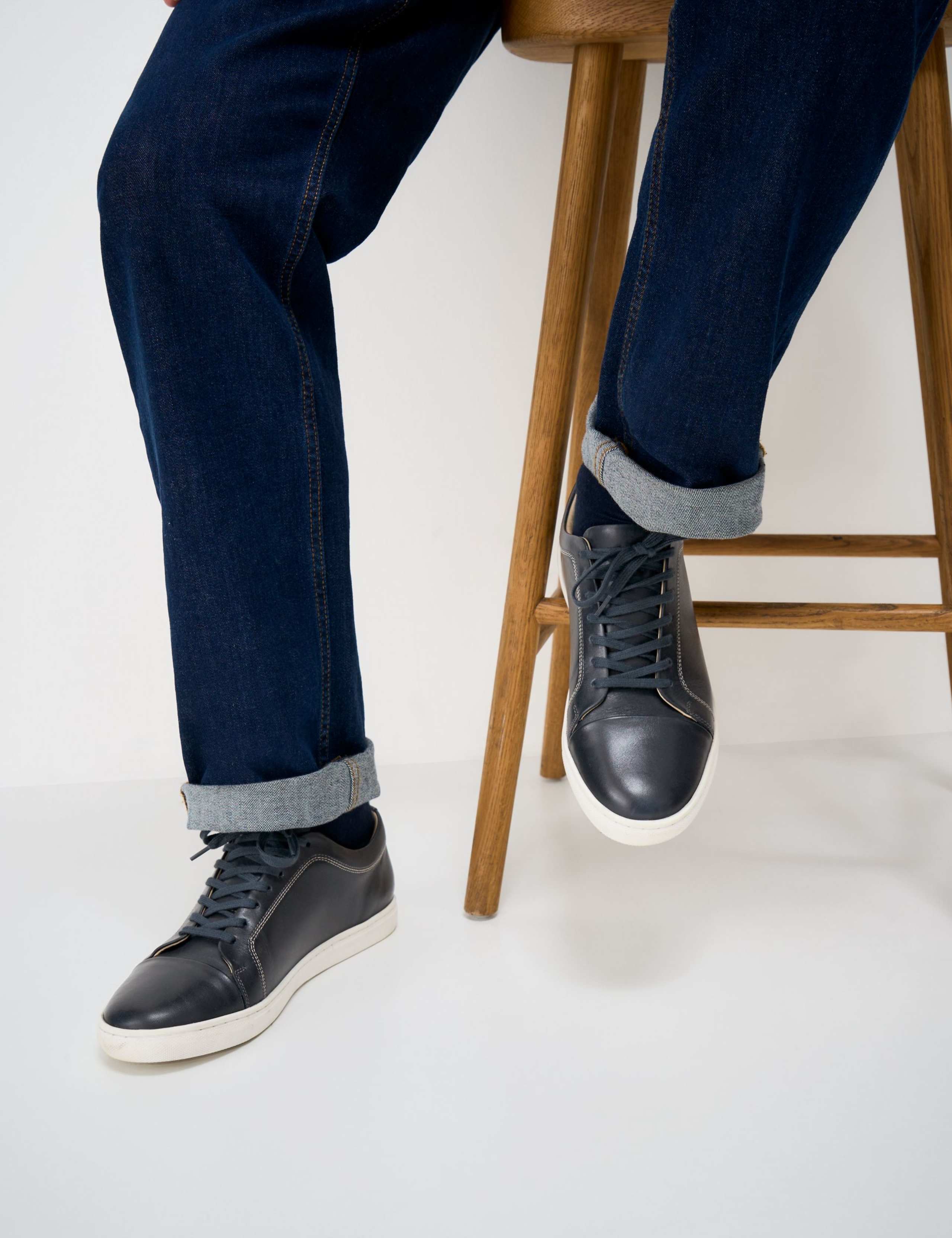 Leather Lace Up Trainers 1 of 4