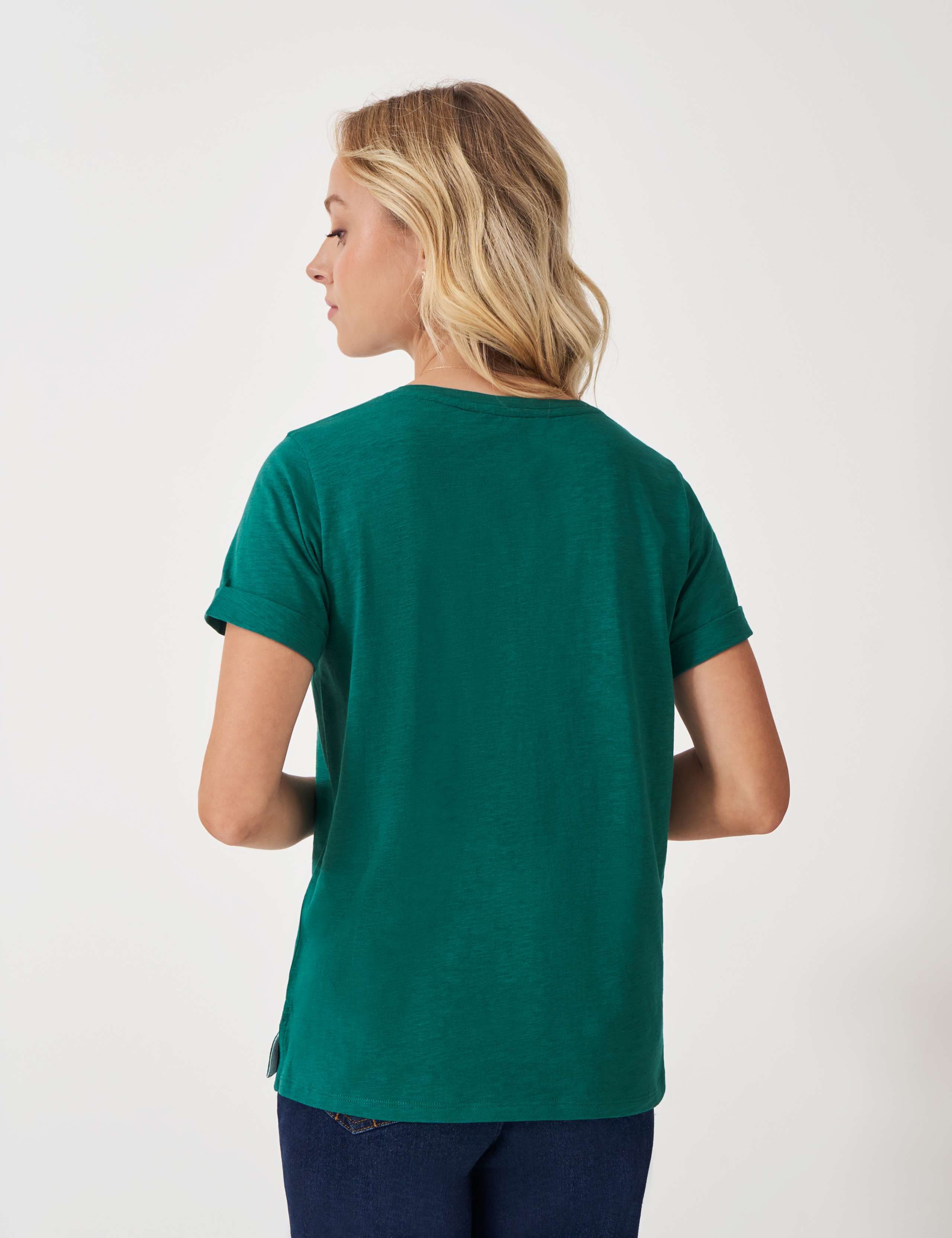 Pure Cotton Embroidered T-shirt 4 of 5