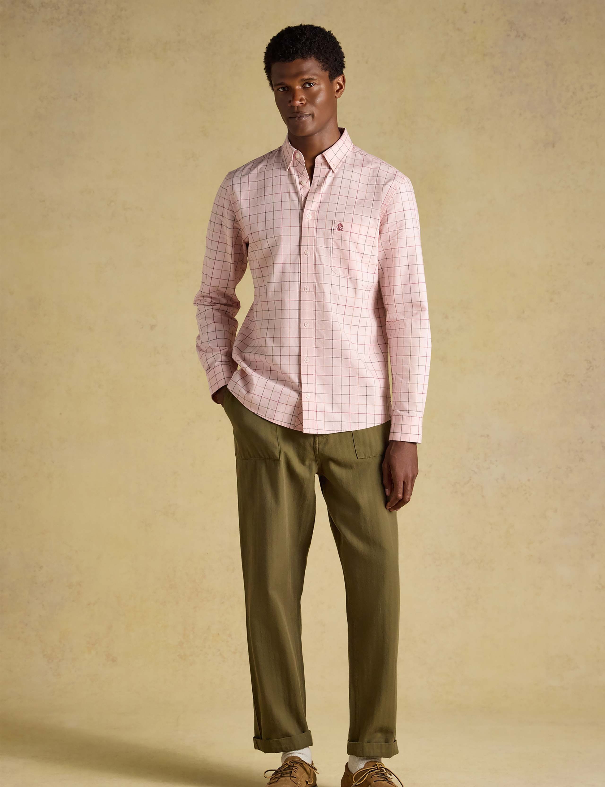 Regular Fit Pure Cotton Checked Oxford Shirt 2 of 9