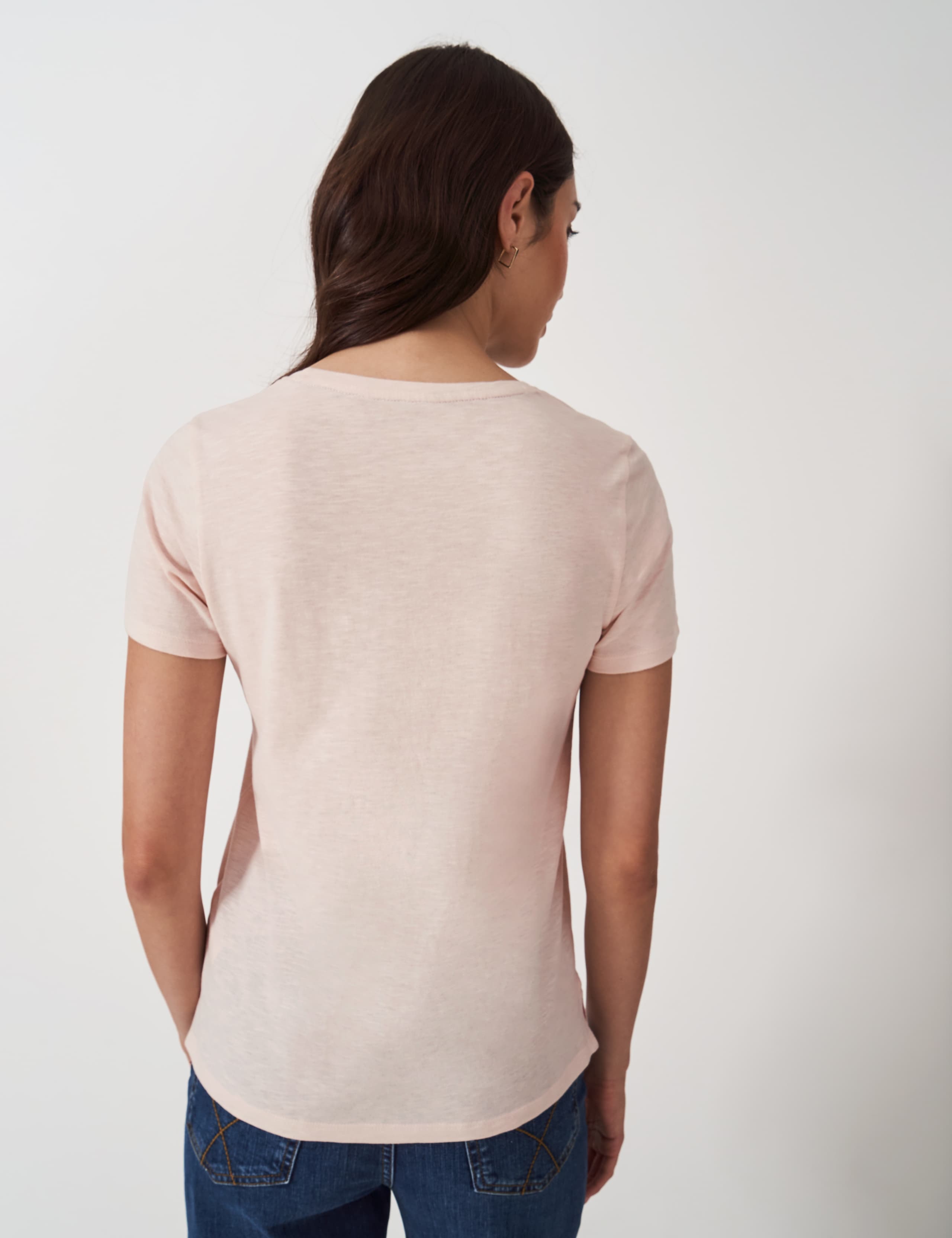 Pure Cotton V-Neck T-Shirt 5 of 5