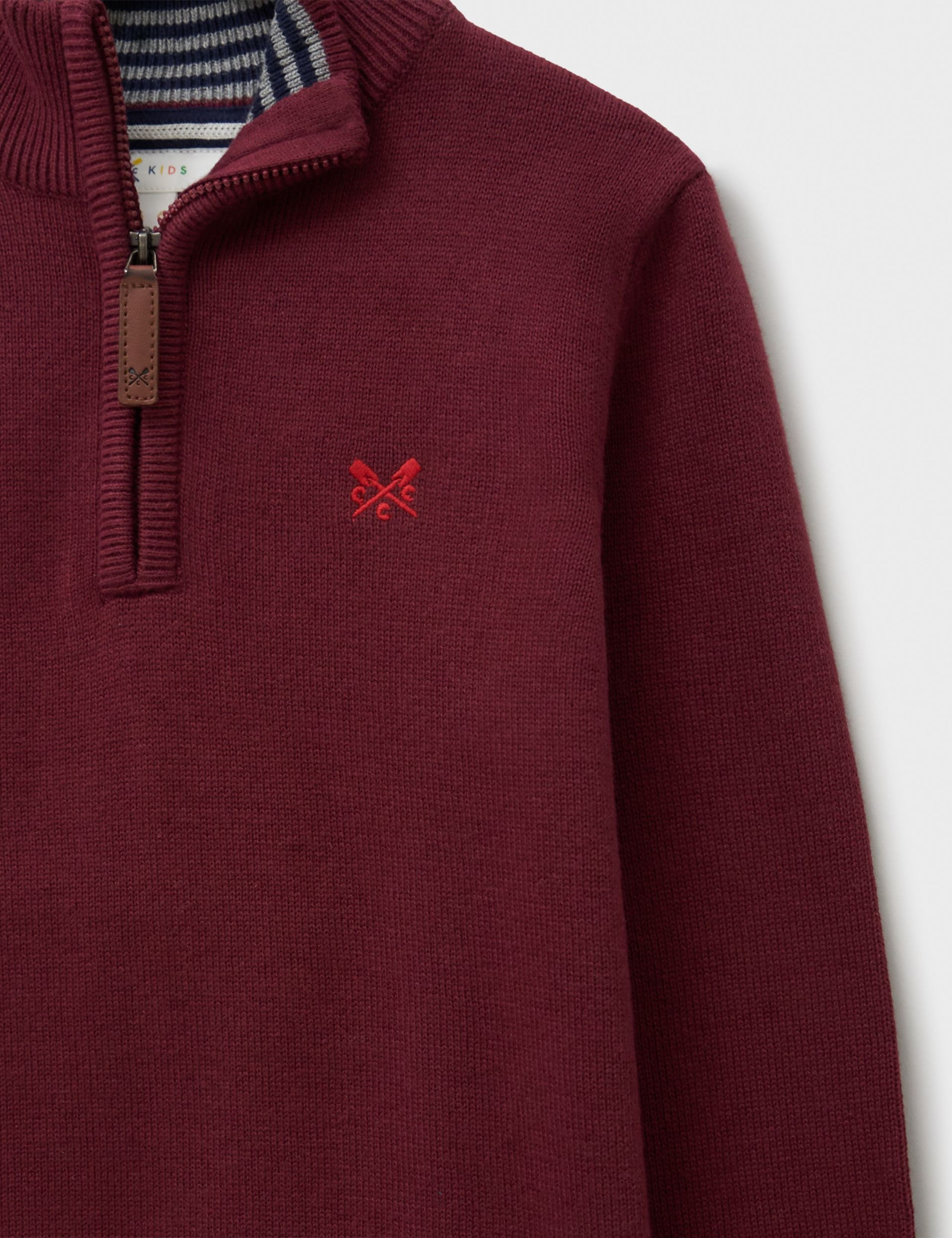 Pure Cotton Half Zip Jumper (3-12 Yrs) 2 of 3