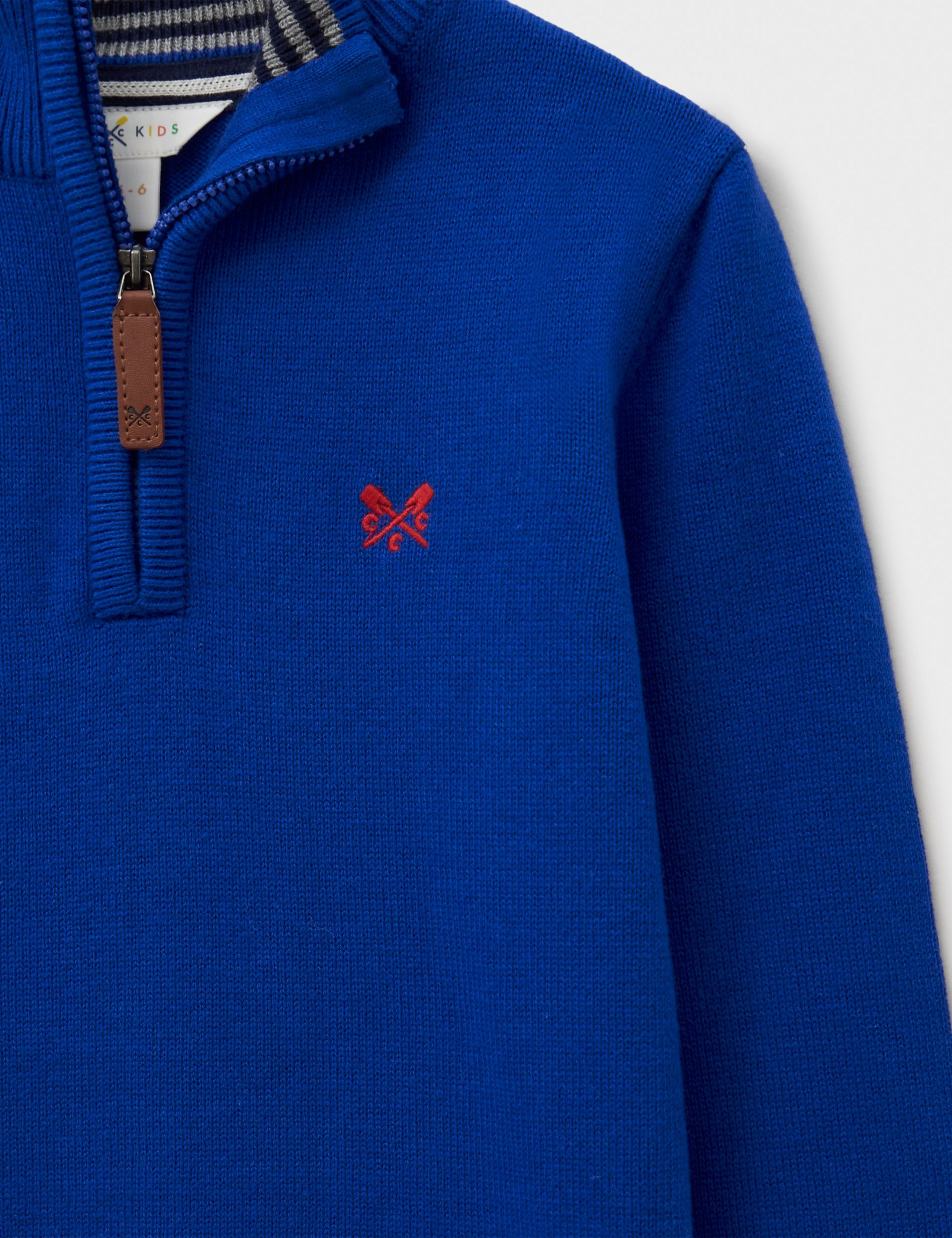 Pure Cotton Half Zip Jumper (3-12 Yrs) 2 of 3