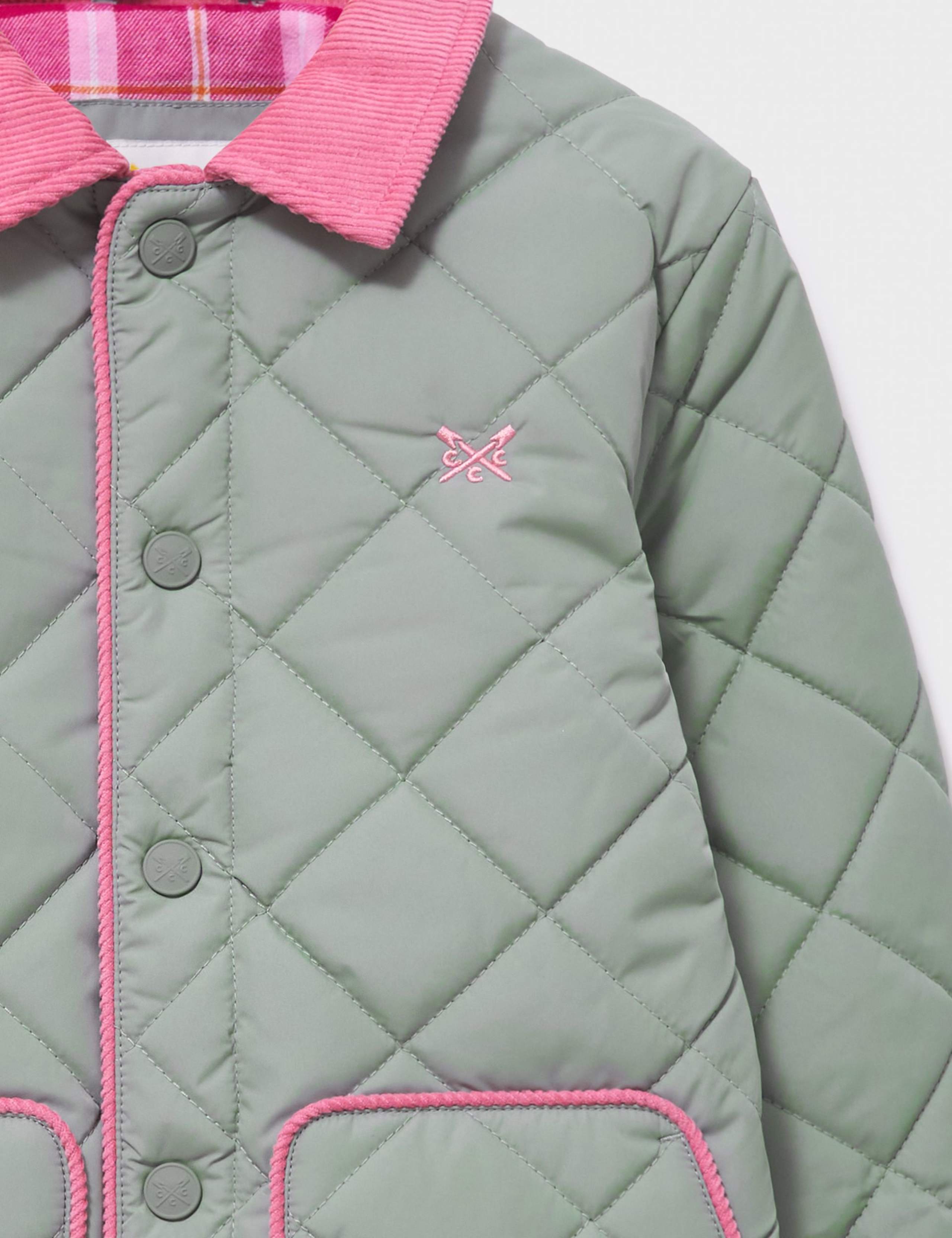Cord Collar Diamond Quilted Jacket (3-12 Yrs) 2 of 3