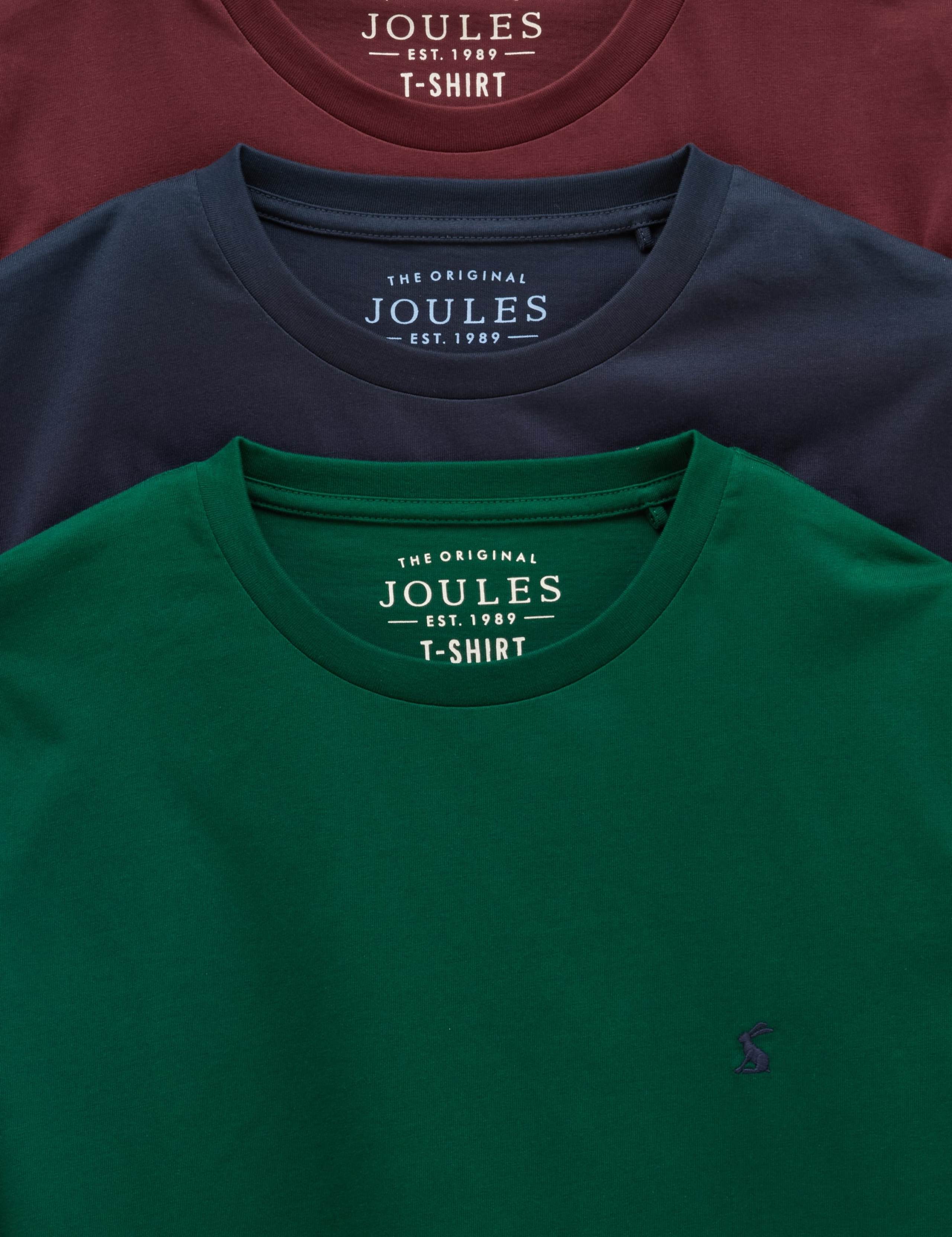 3 Pack Pure Cotton Crew Neck T-Shirt 5 of 8