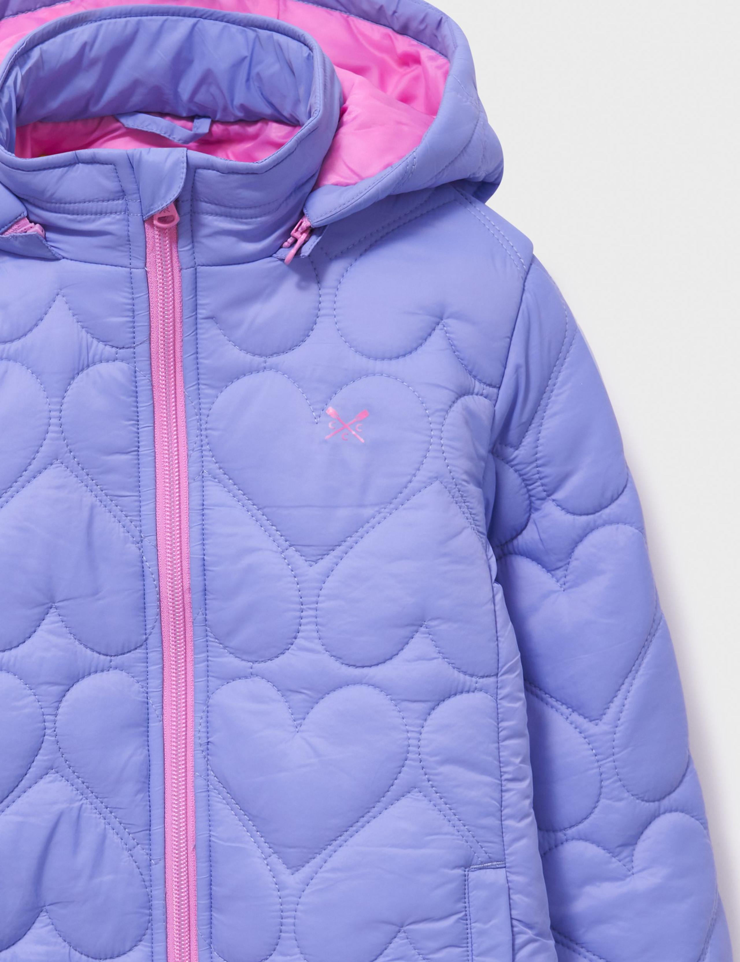 Padded Heart Quilted Hooded Jacket (3-12 Yrs) 2 of 3