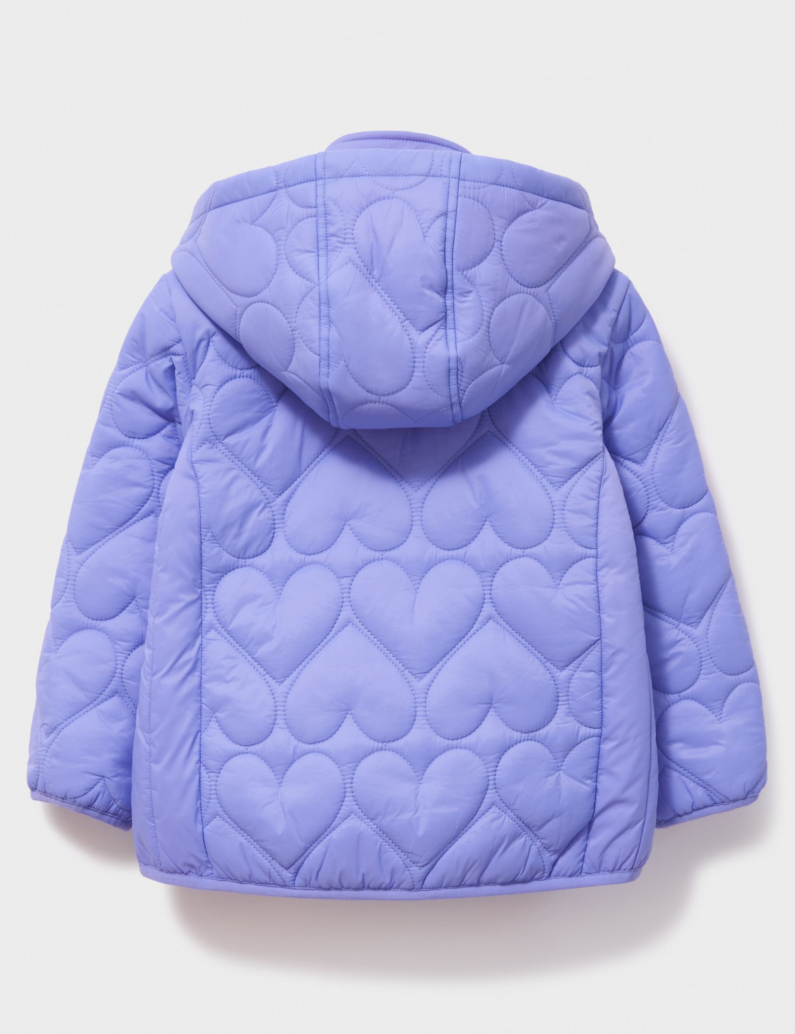 Padded Heart Quilted Hooded Jacket (3-12 Yrs) 3 of 3