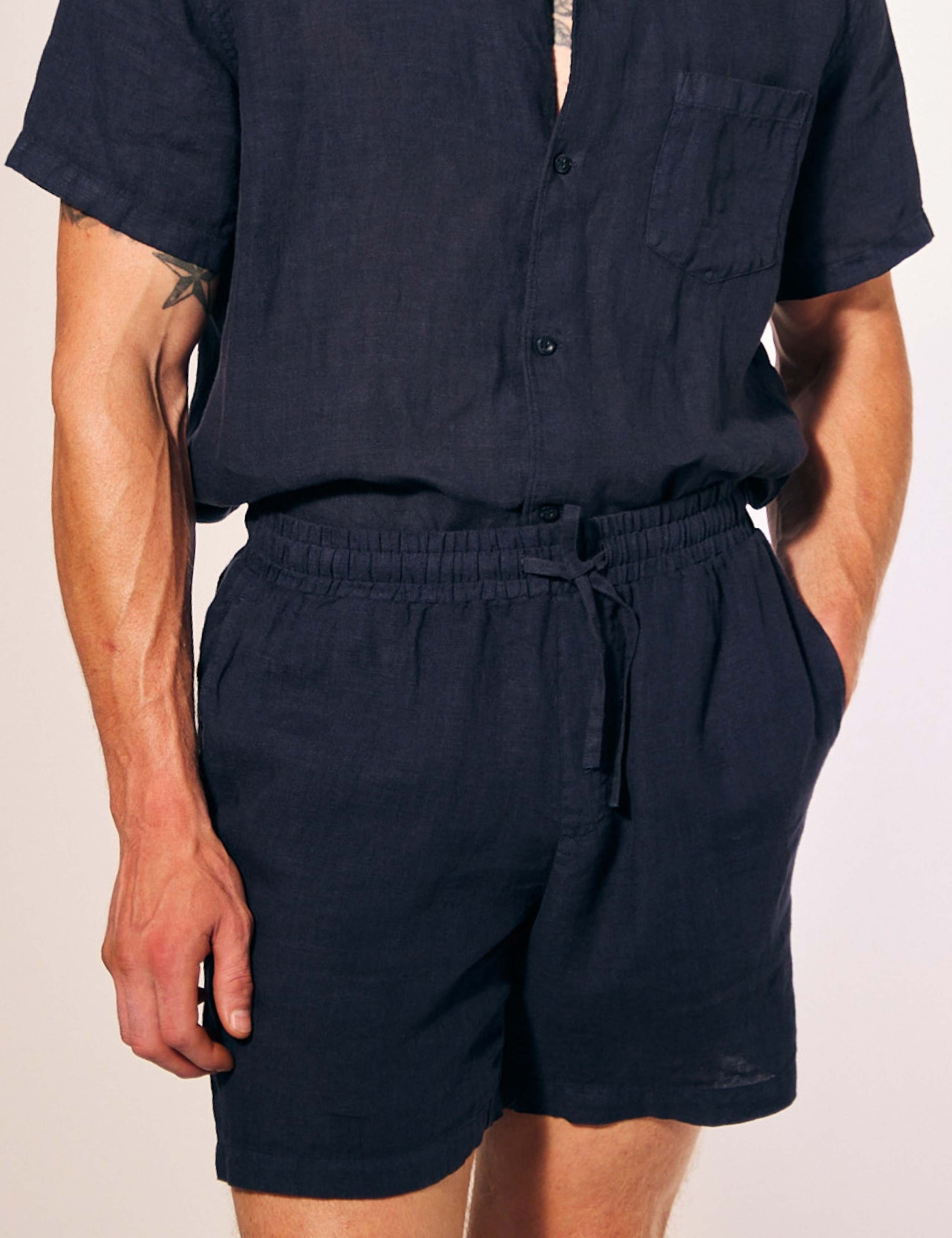 Pure Linen Lightweight Elasticated Shorts 3 of 4