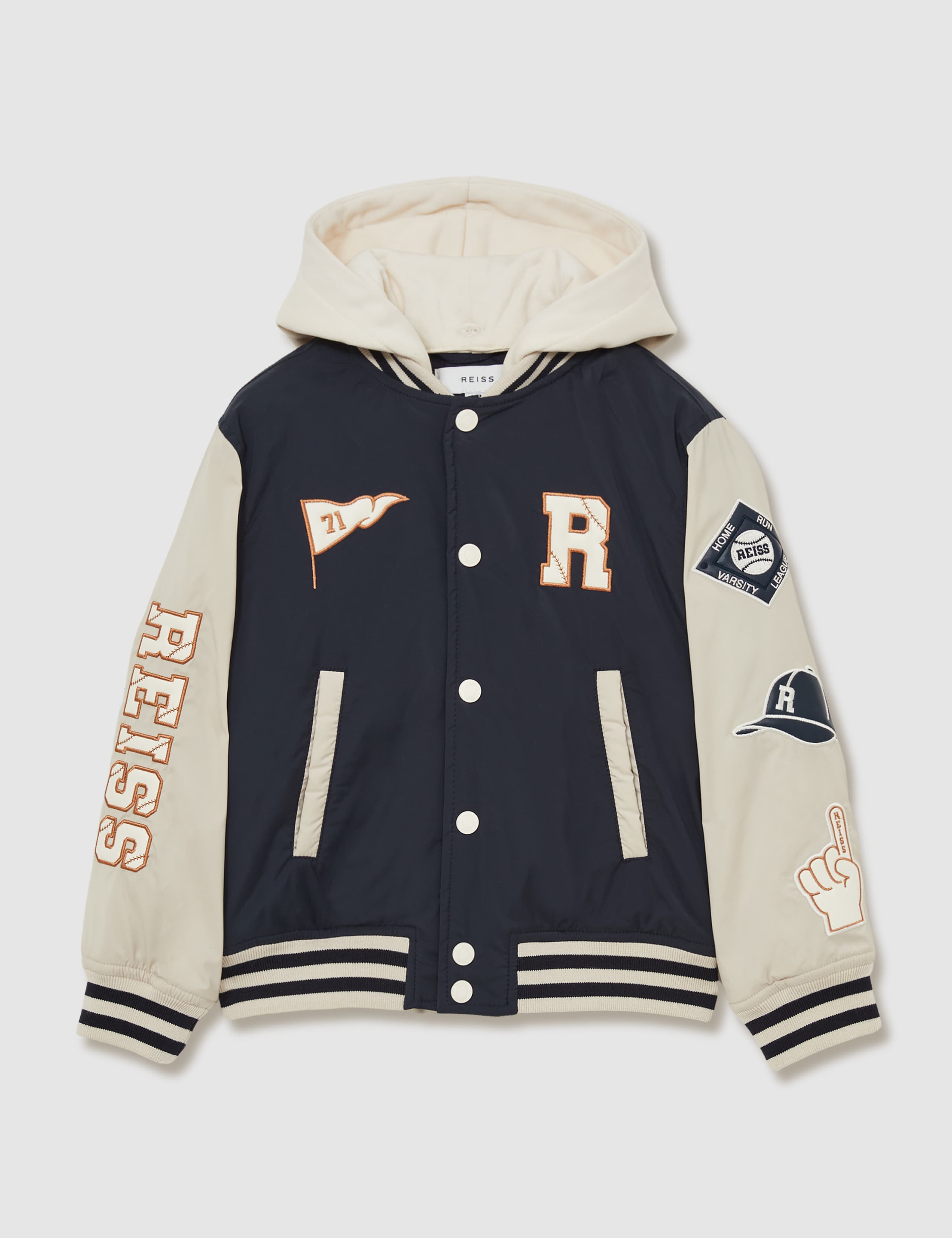 Padded Hooded Bomber Jacket (3-14 Yrs) 2 of 4