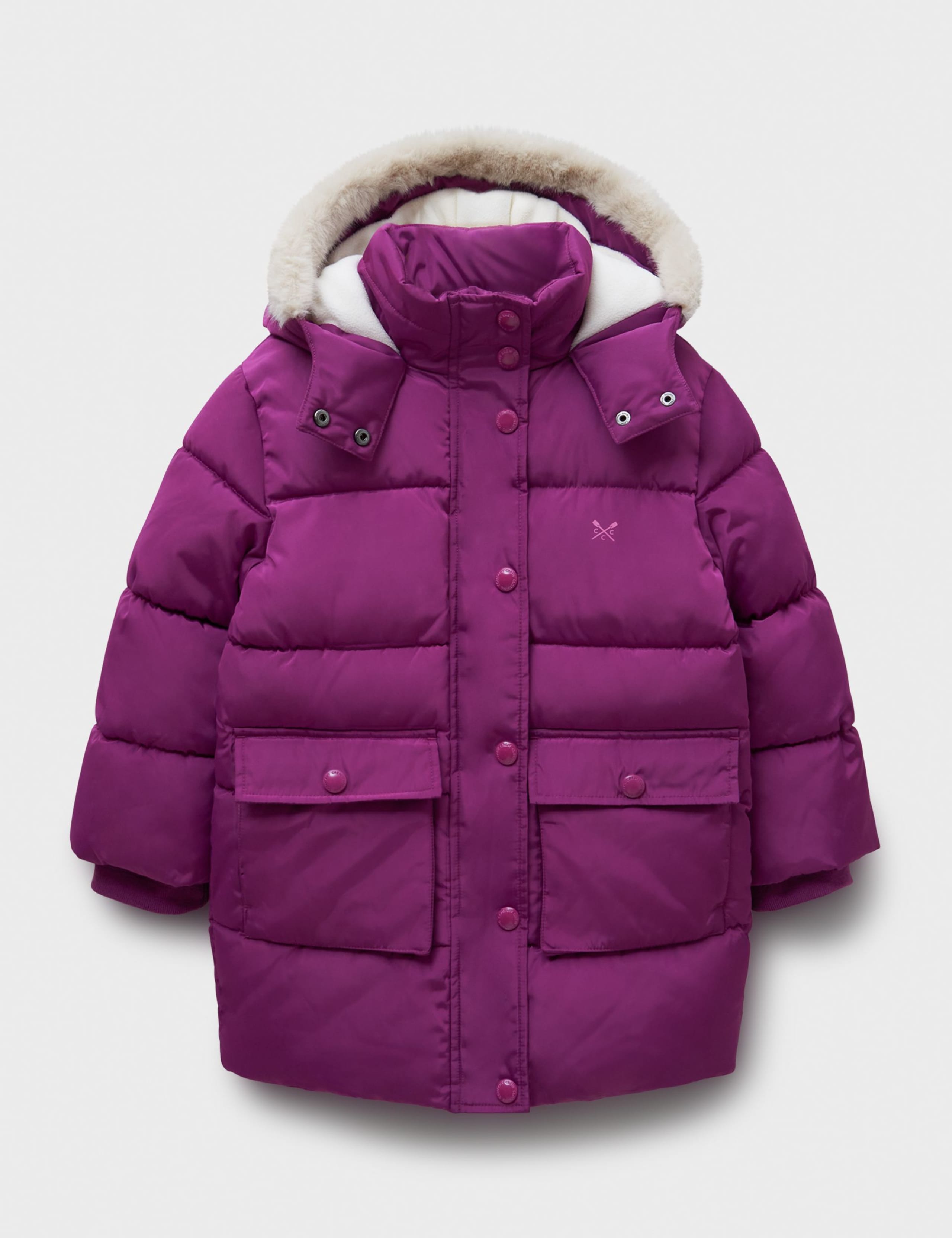 Fleece Lined Hooded Padded Coat (3-12 Yrs) 1 of 3