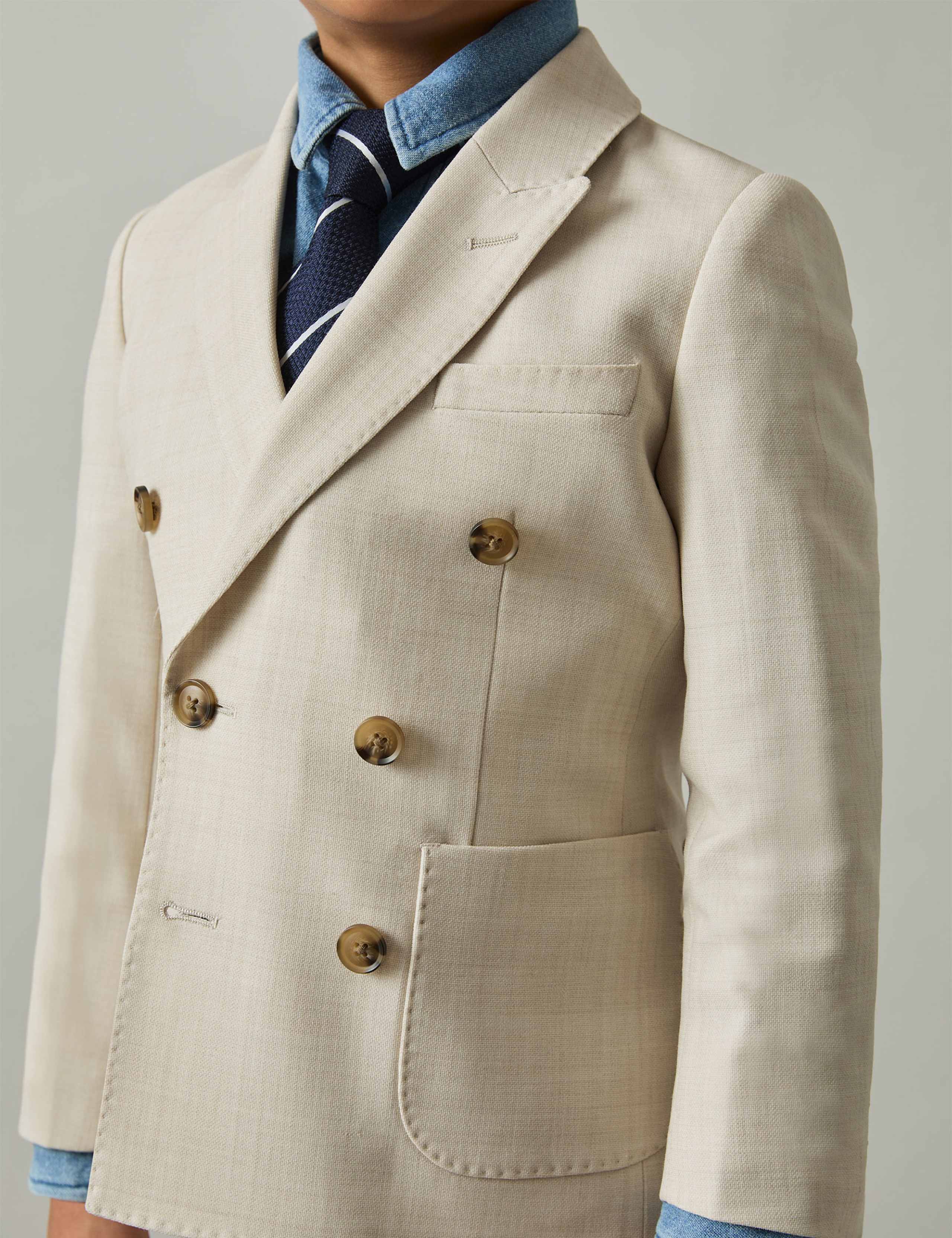Wool Blend Double Breasted Blazer (3-14 Yrs) 3 of 4