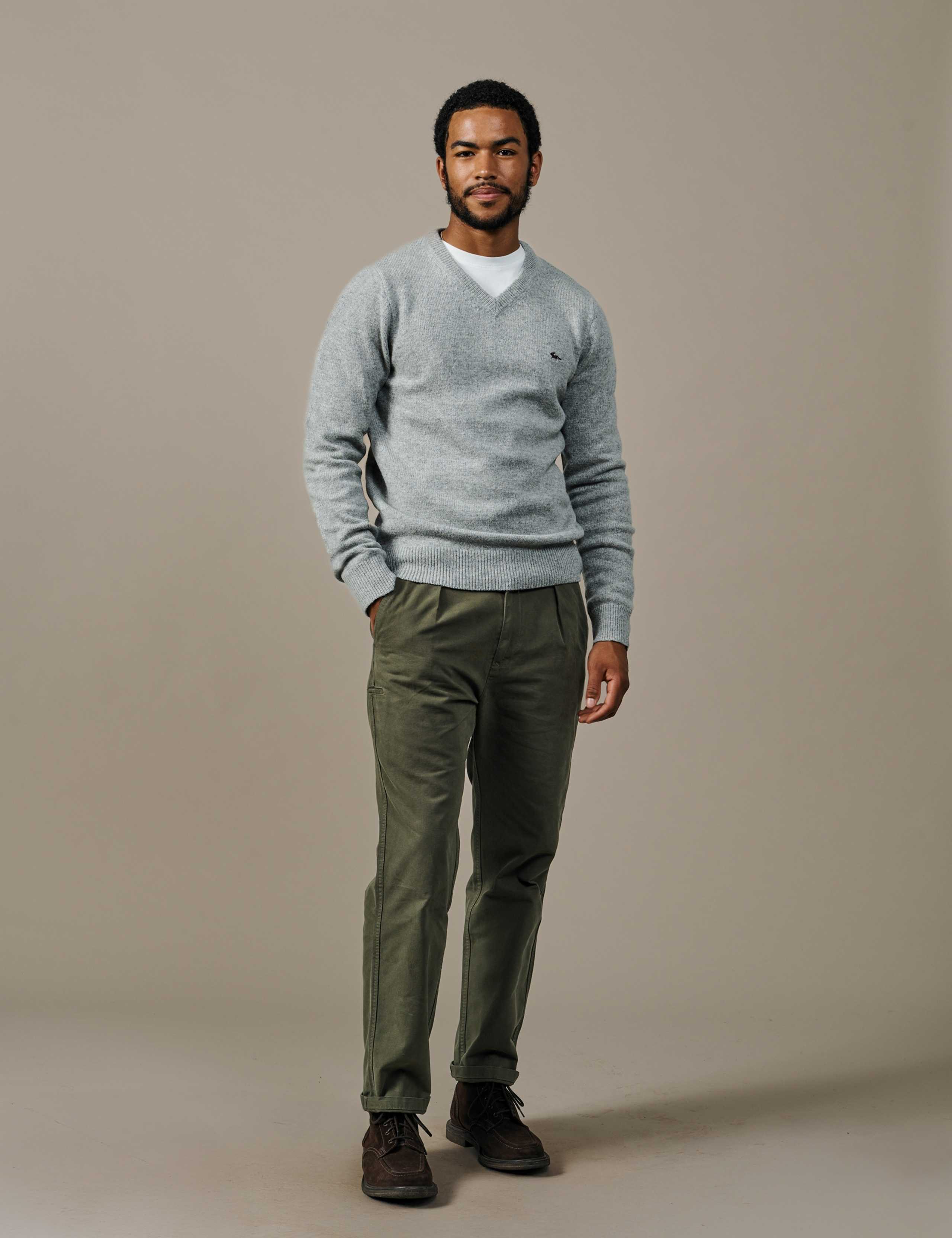 Lambswool Rich V Neck Jumper 2 of 4