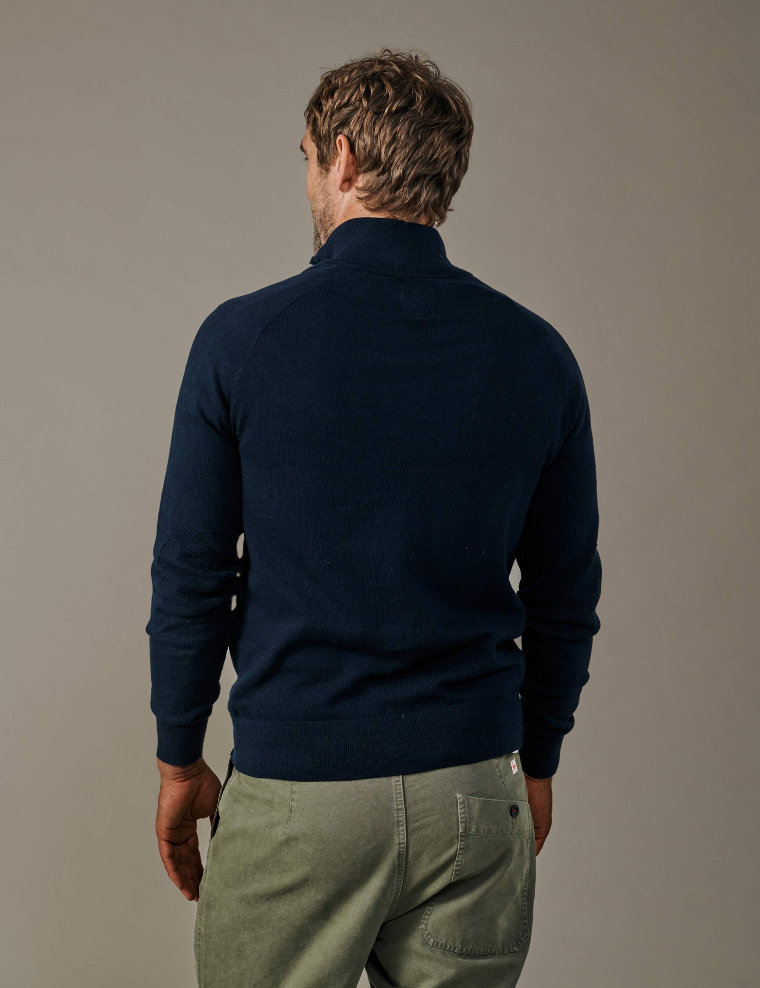 Pure Cotton Half Zip Jumper 4 of 5