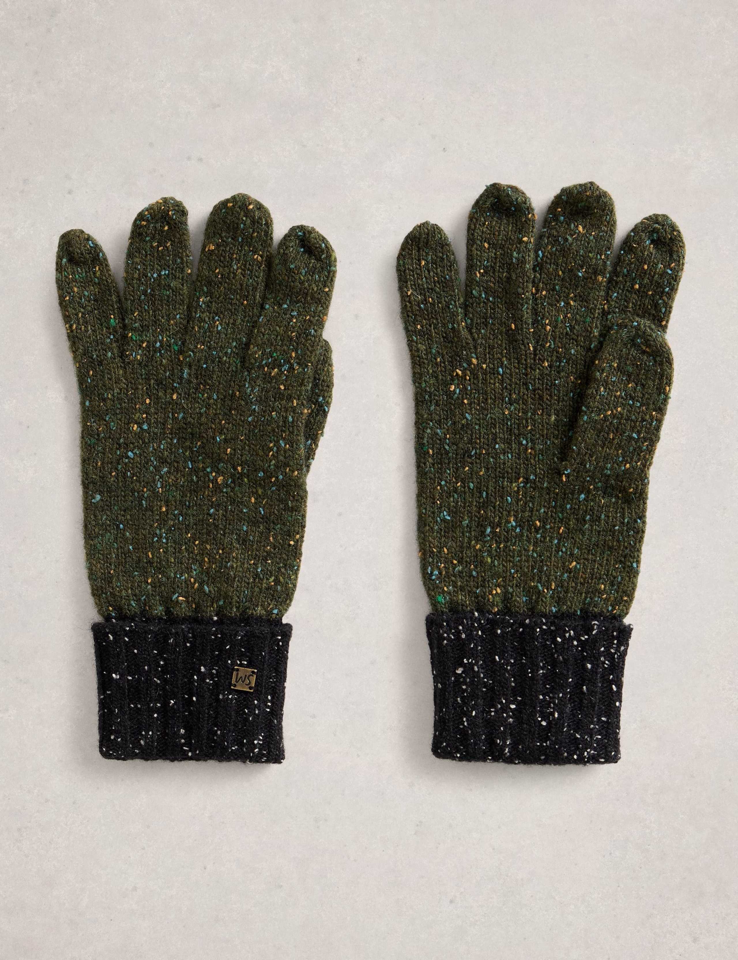 Wool Rich Knitted Gloves 1 of 3