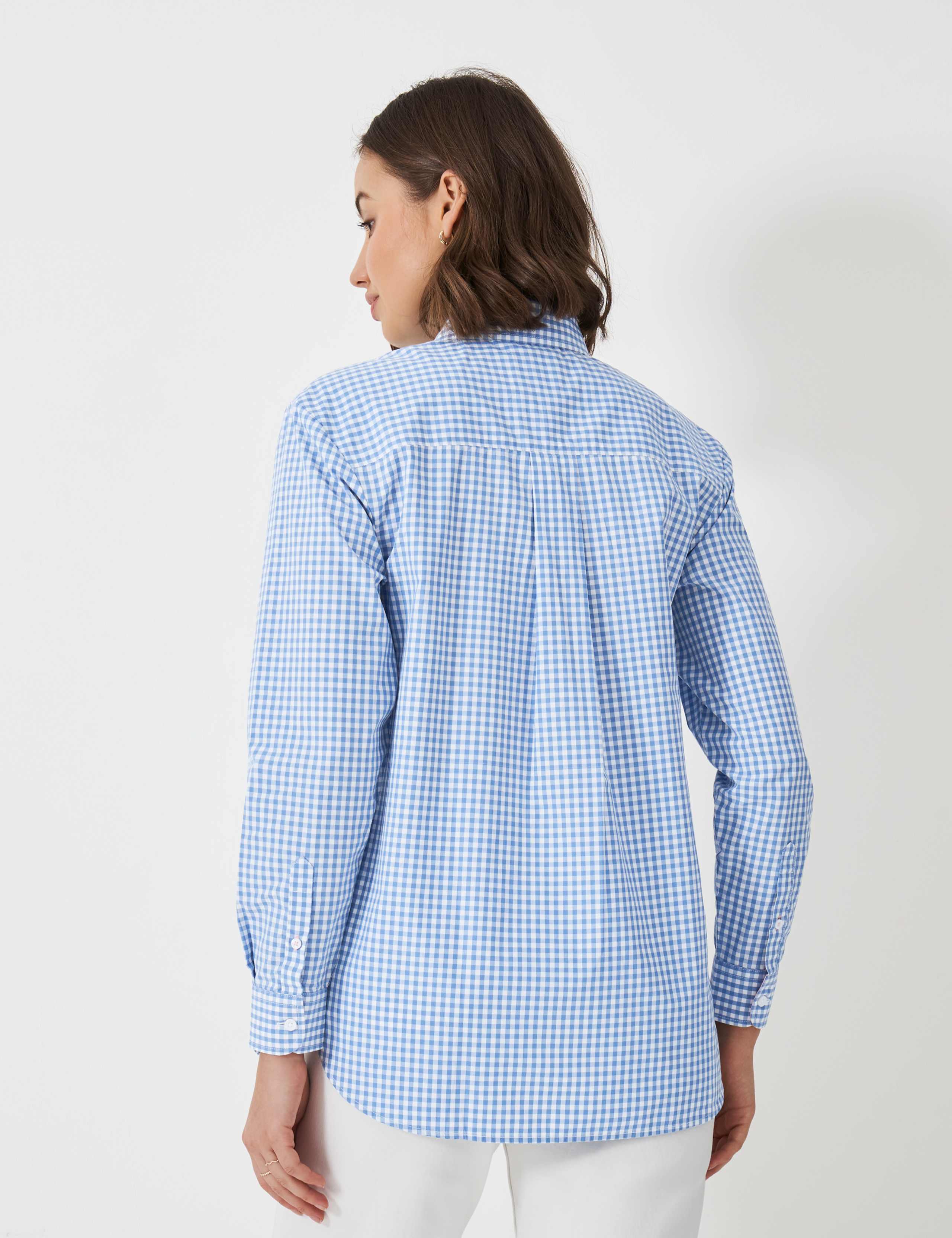 Pure Cotton Checked Collared Shirt 4 of 5