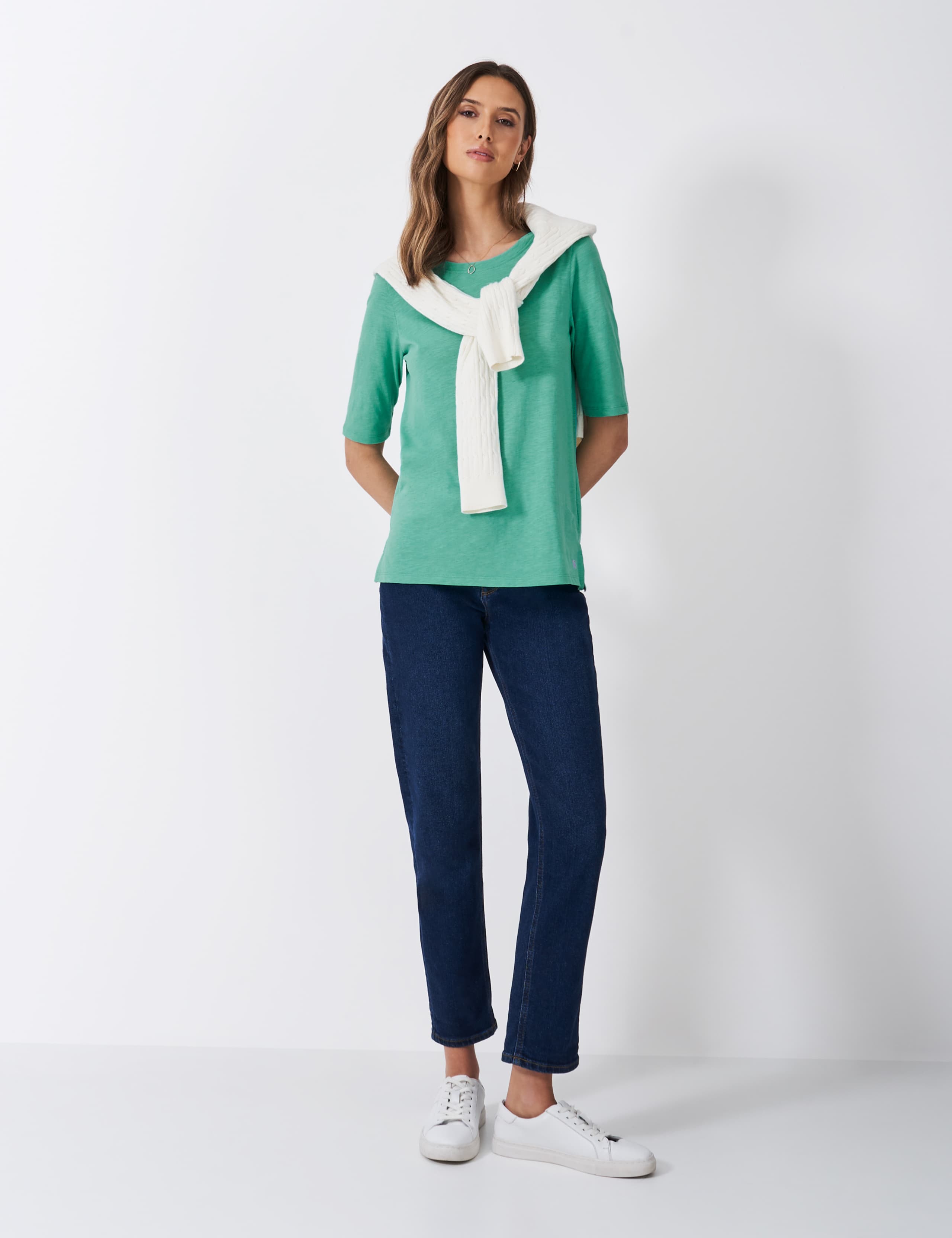 Pure Cotton Crew Neck T-Shirt 3 of 5