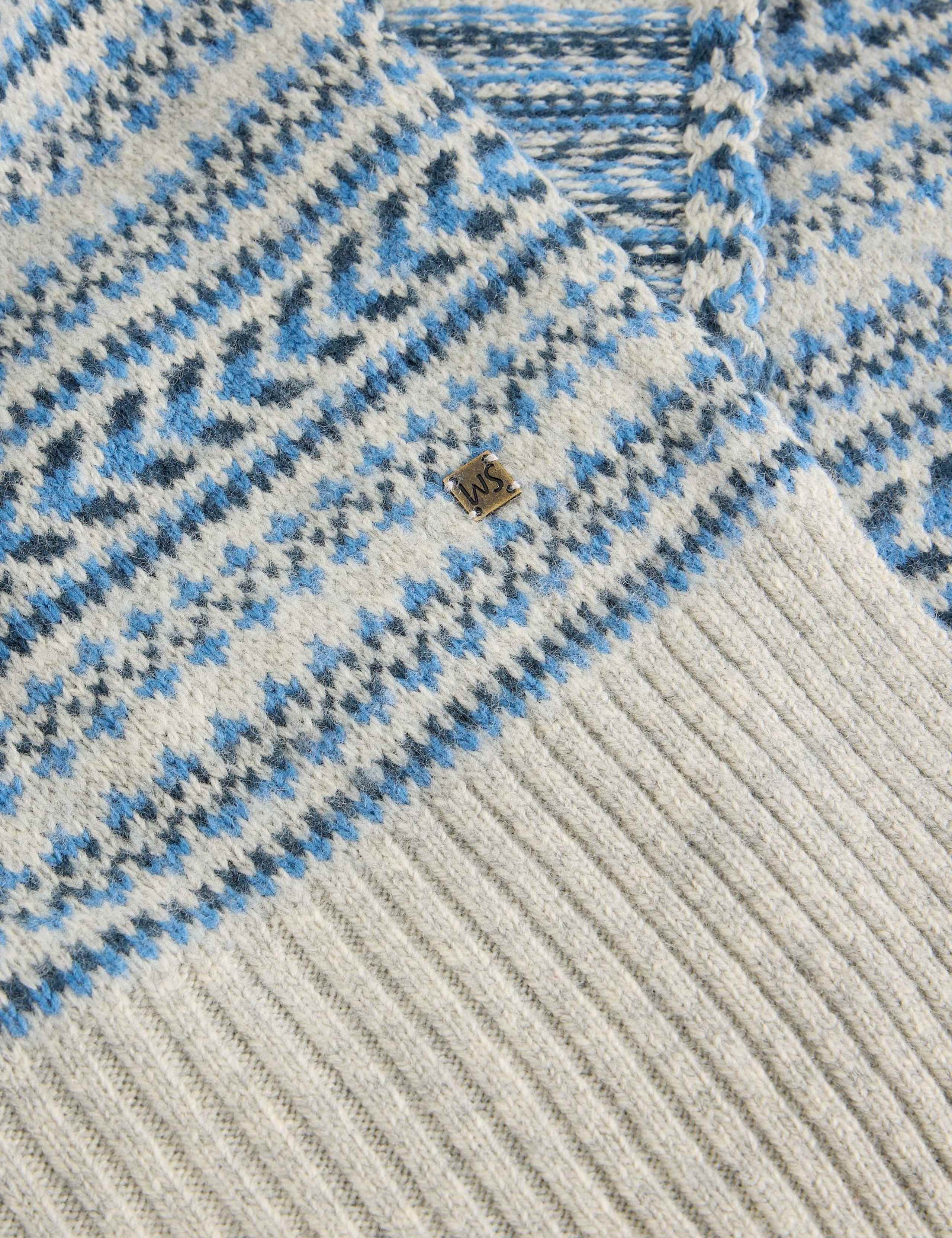 Fair Isle Knitted Scarf 2 of 3