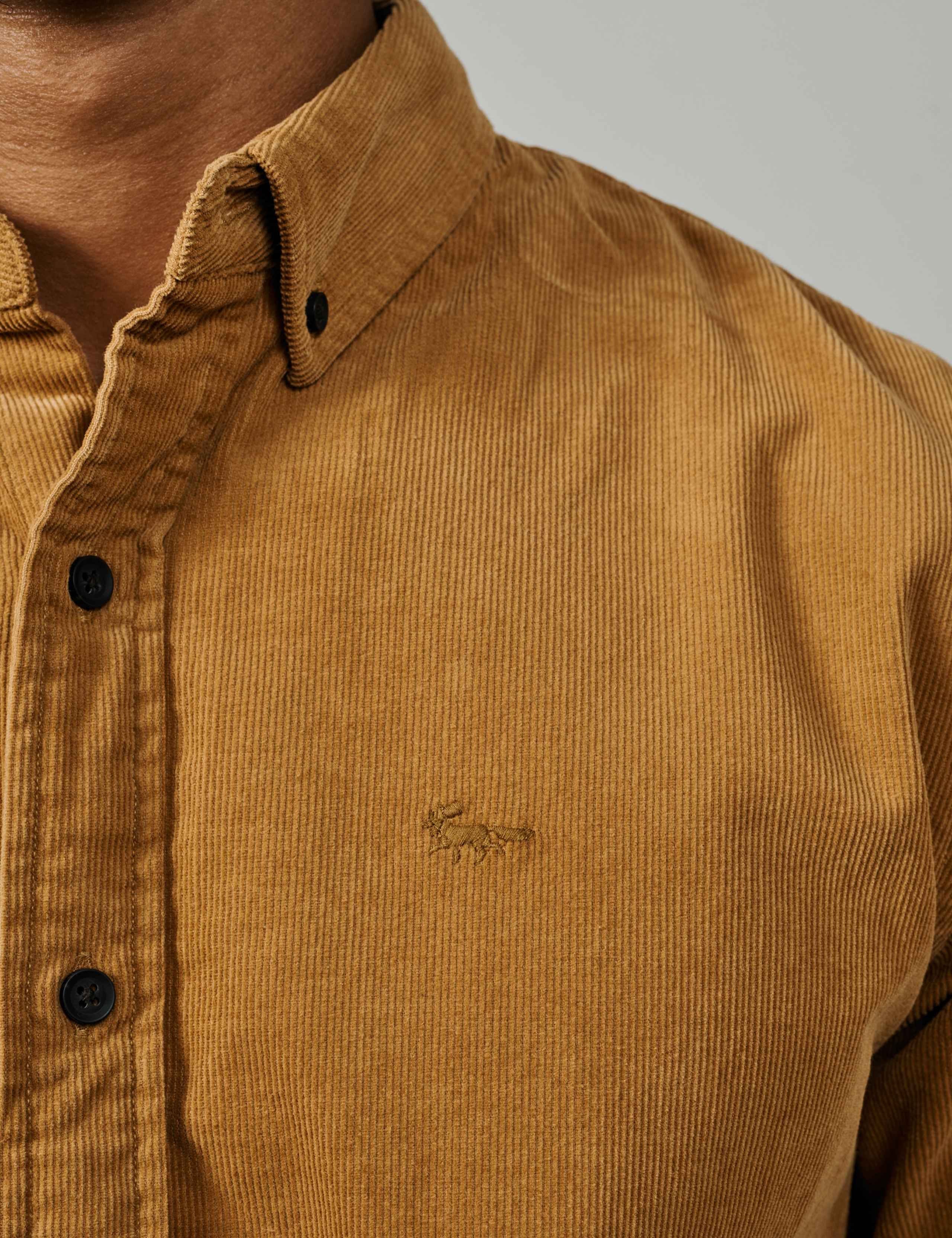 Regular Fit Pure Cotton Corduroy Shirt 3 of 4