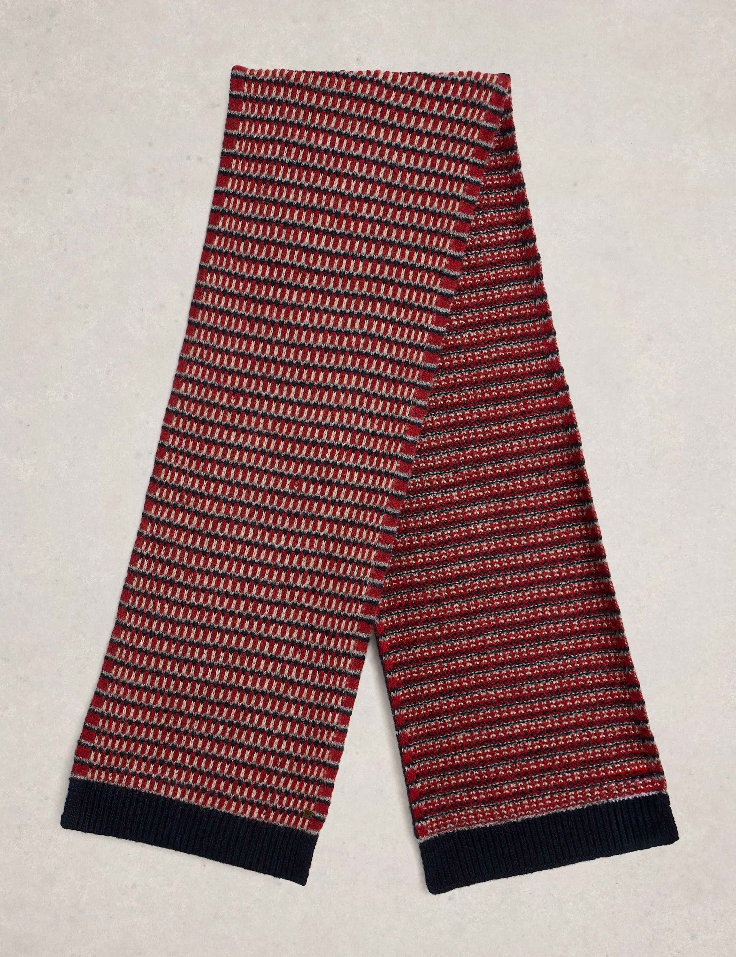 Textured Knitted Scarf with Wool 2 of 3