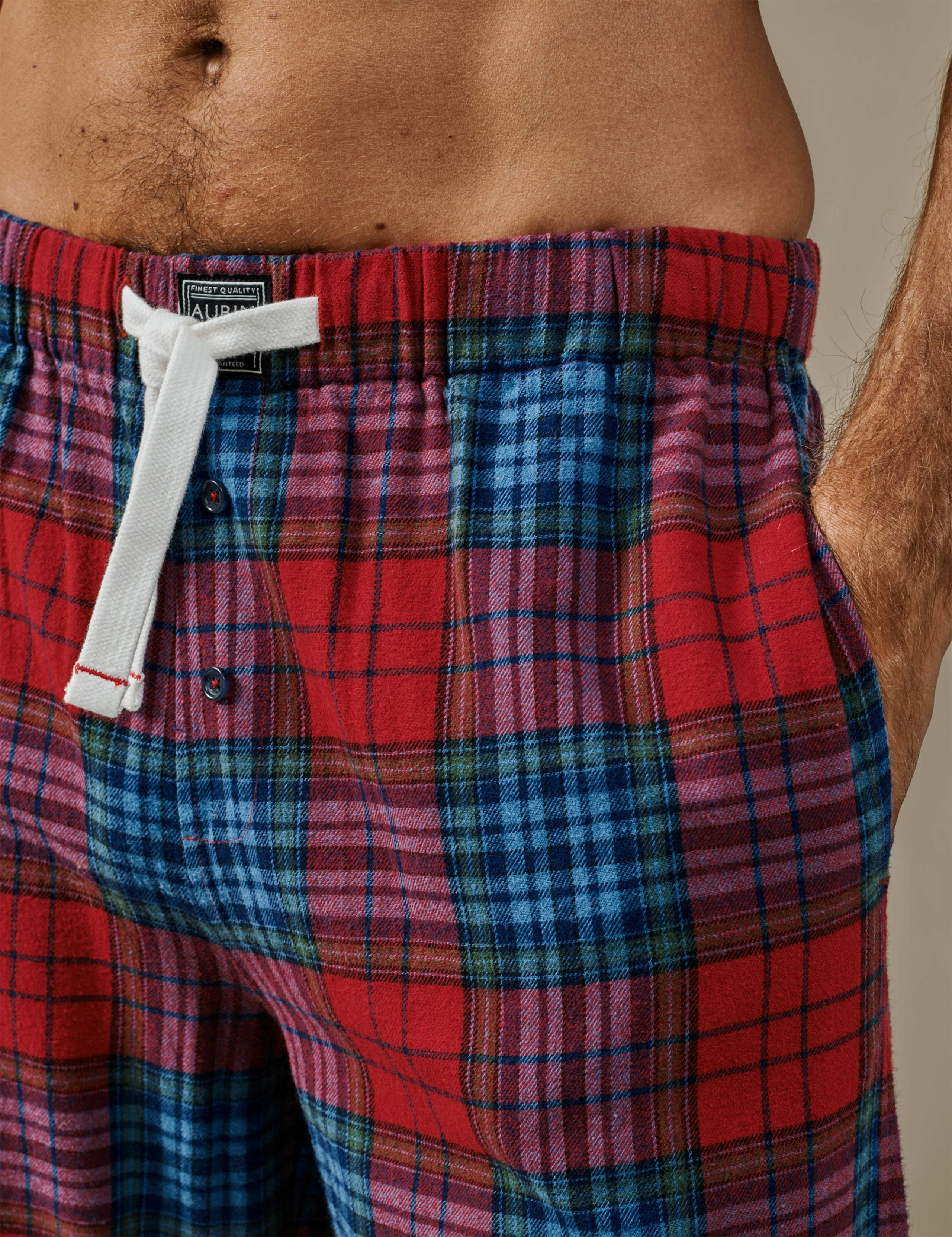 Pure Cotton Checked Pyjama Bottoms 2 of 3