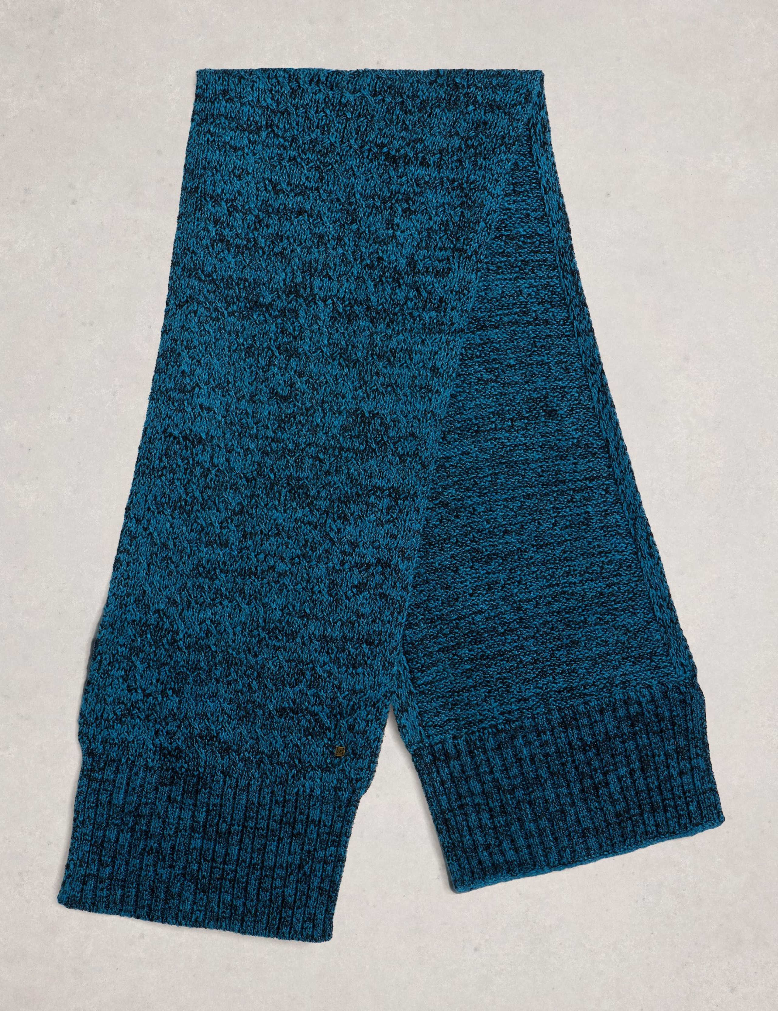 Cotton Rich Knitted Scarf 2 of 3
