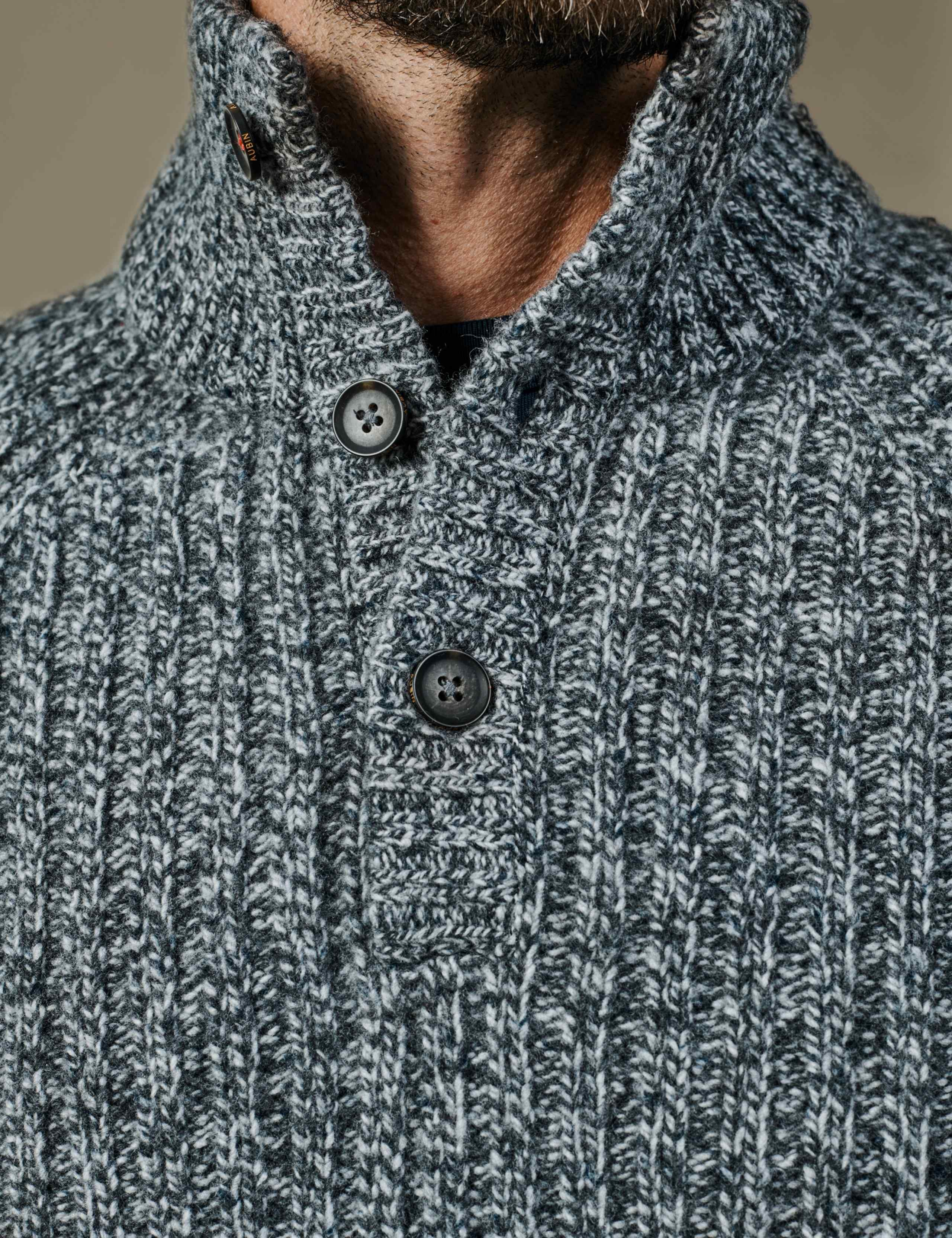 Lambswool Rich Ribbed Funnel Neck Jumper 4 of 5