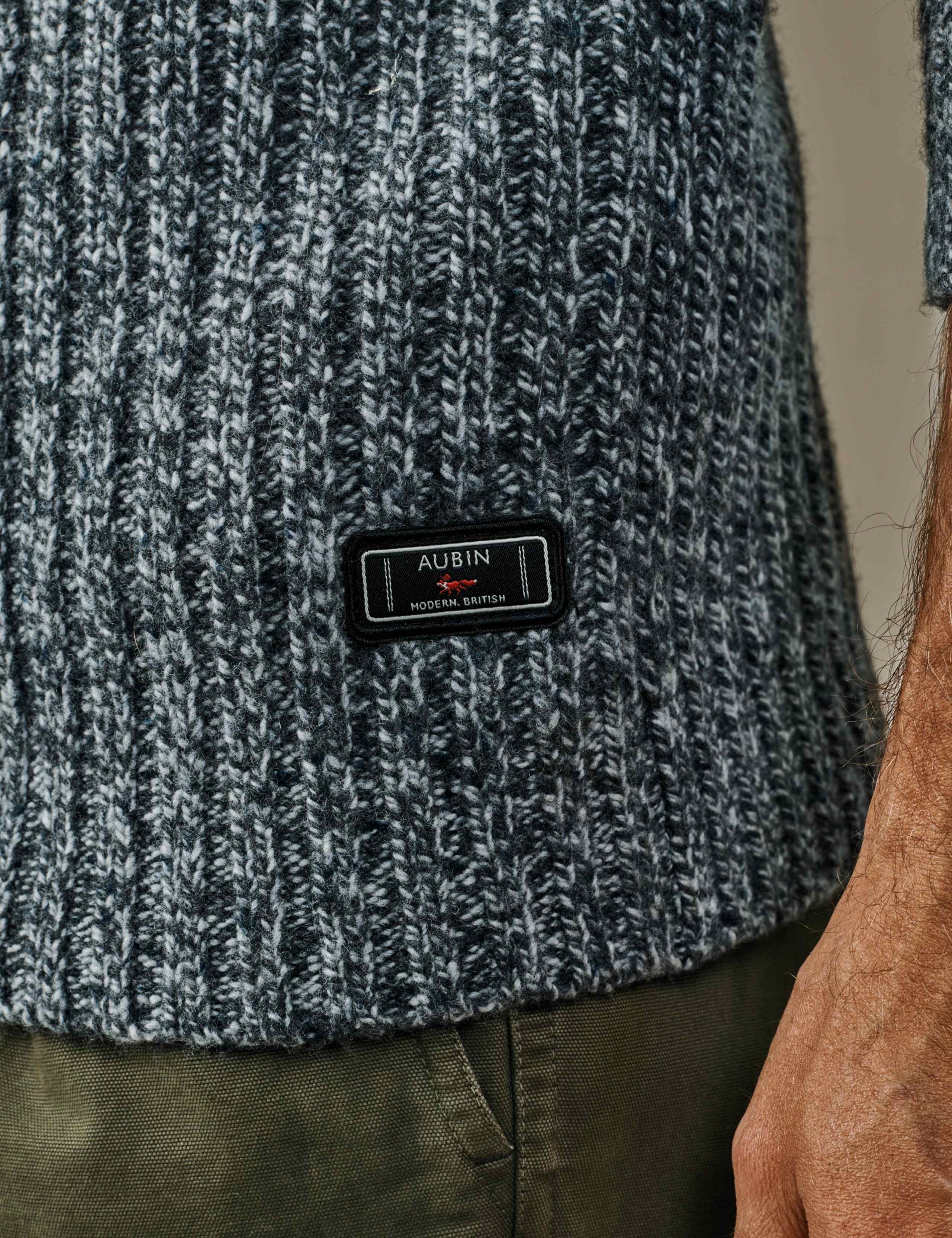 Lambswool Rich Ribbed Funnel Neck Jumper 5 of 5