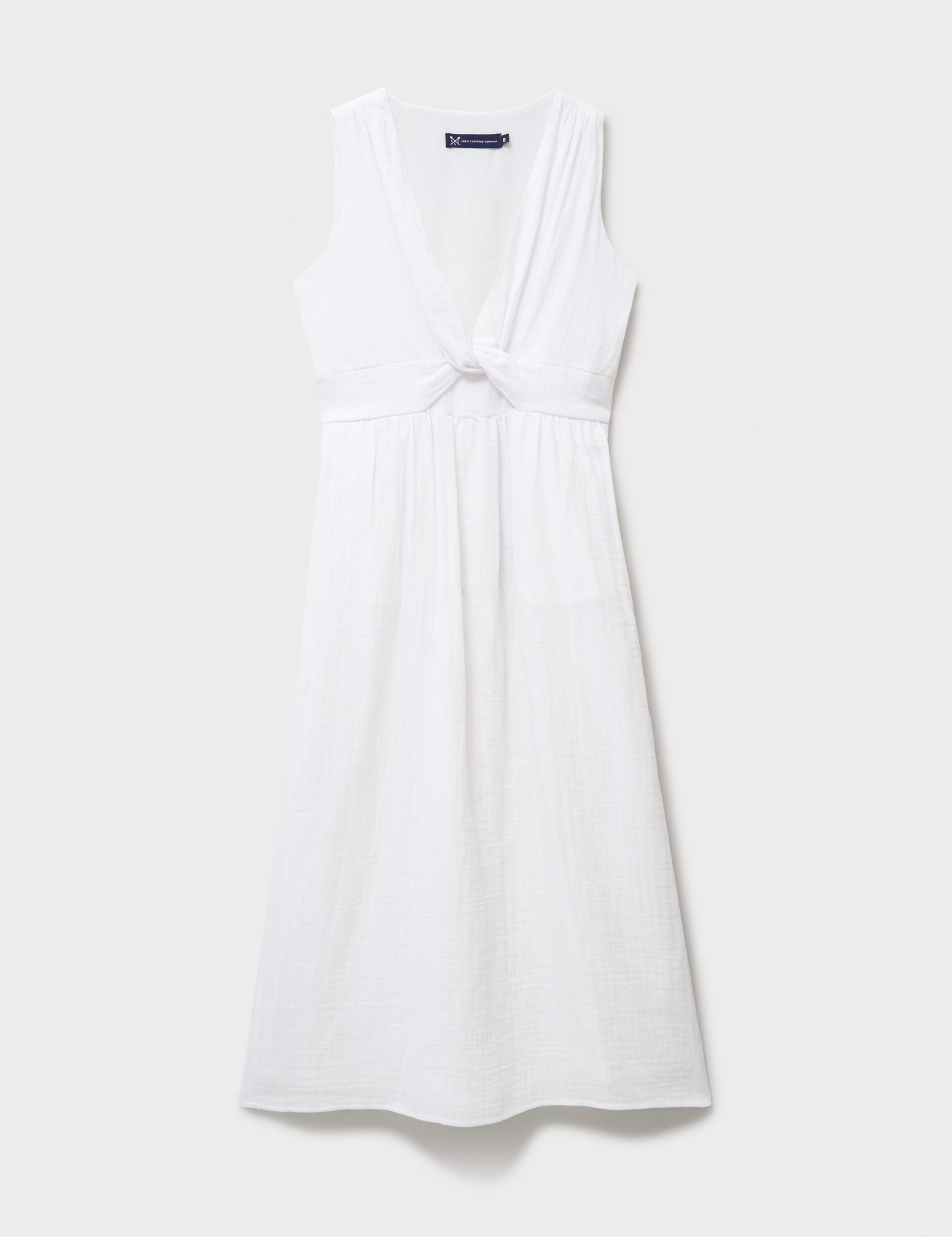 Pure Cotton V-Neck Midi Skater Dress 2 of 5