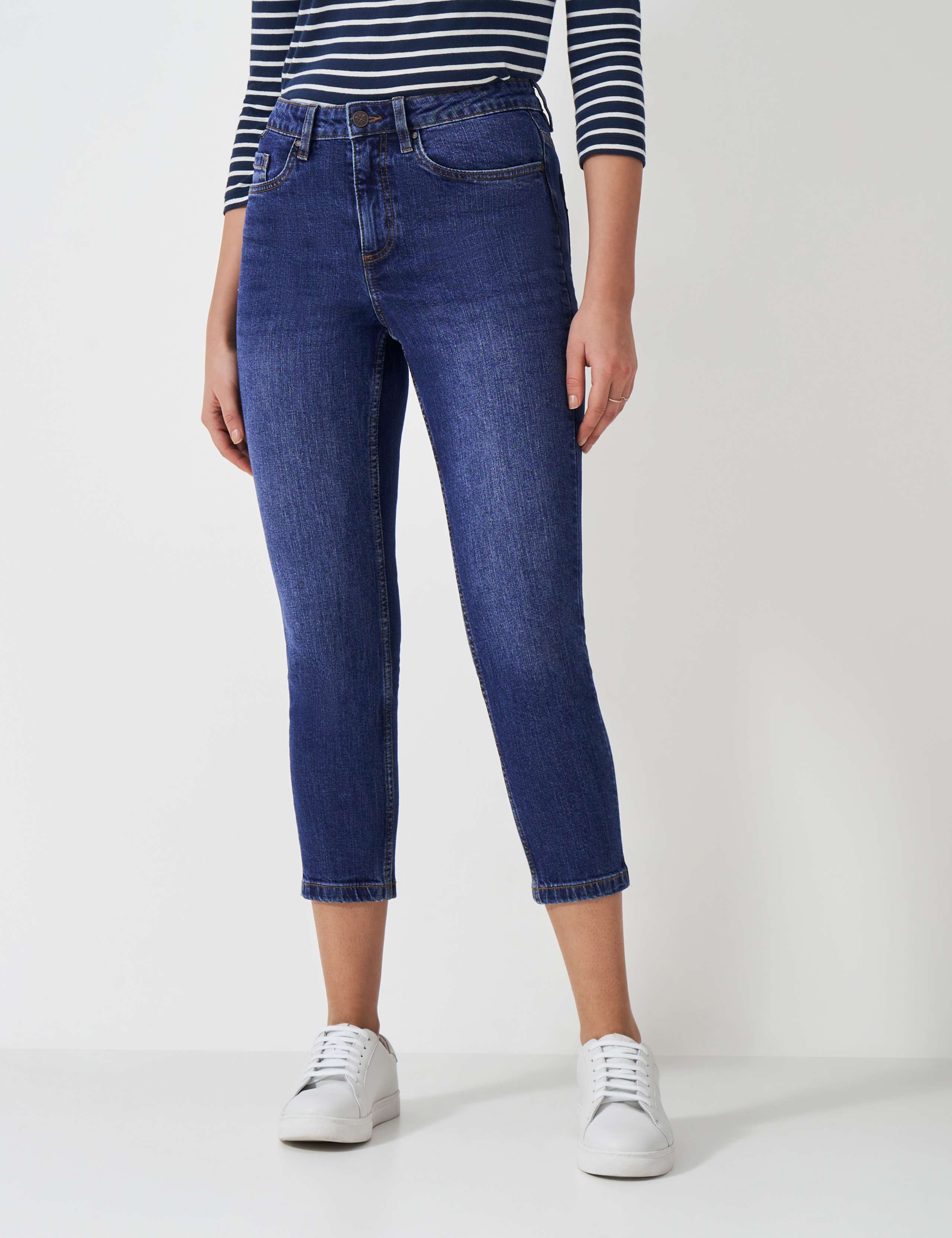 Mid Rise Skinny Cropped Jeans 3 of 5