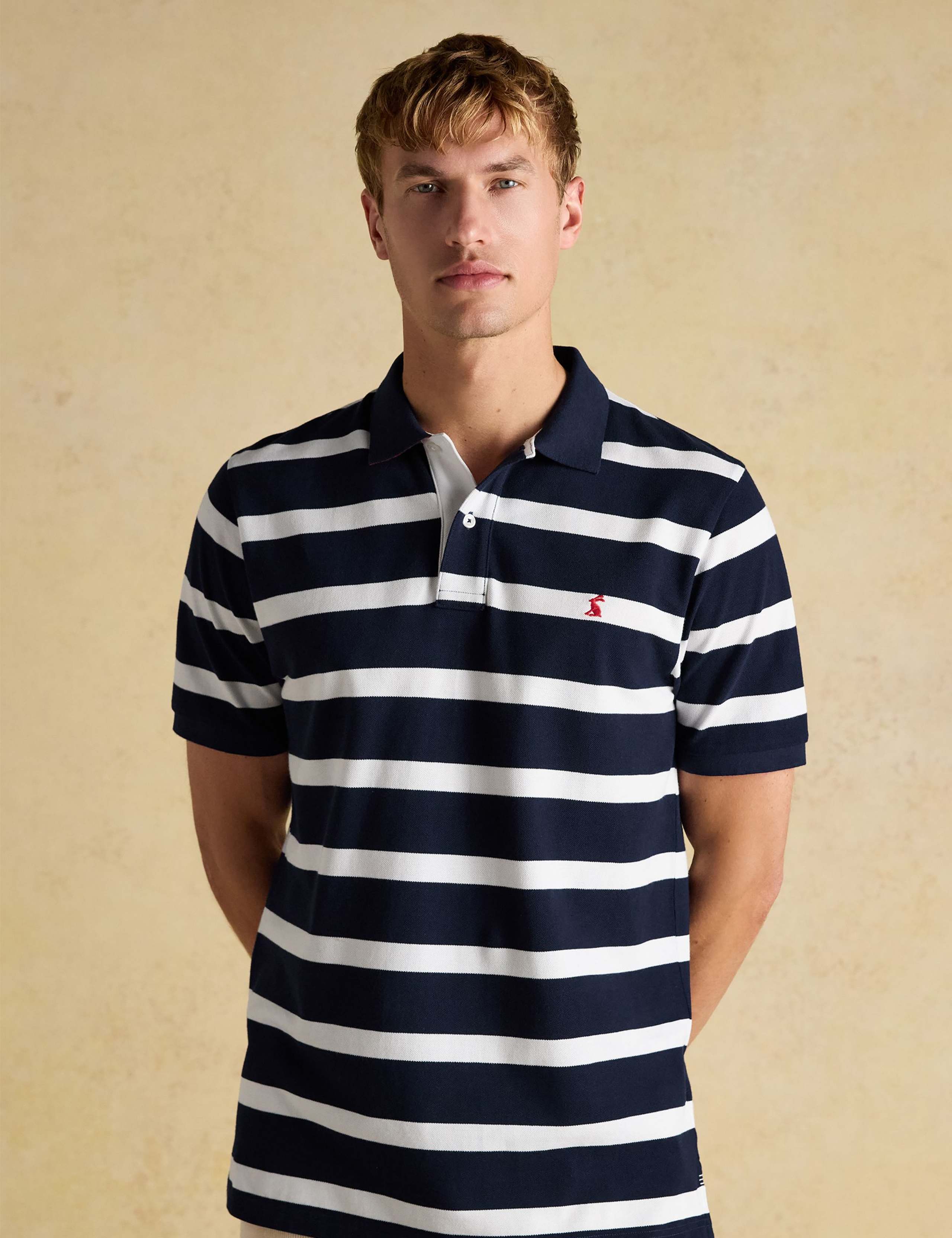 5 Pack Pure Cotton Striped Polo Shirts 2 of 10