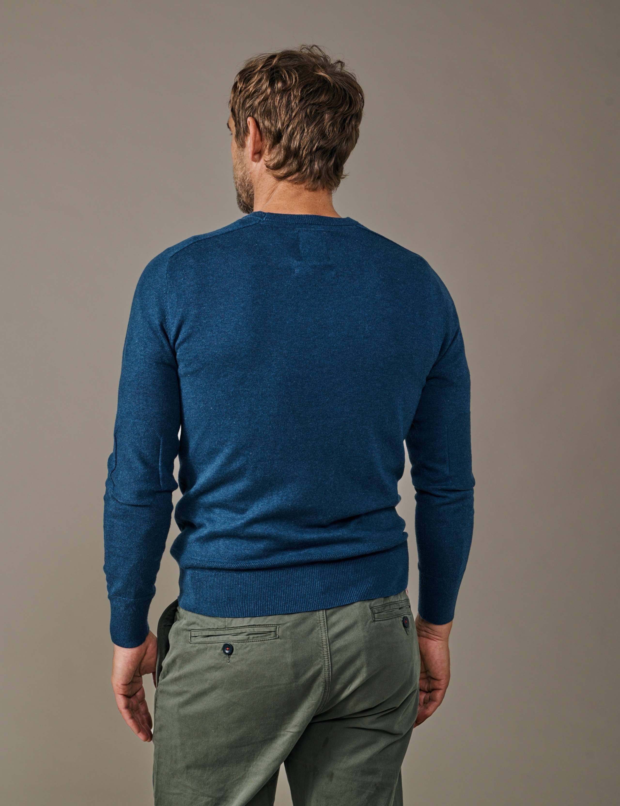 Cotton Rich Crew Neck Jumper with Cashmere 3 of 5