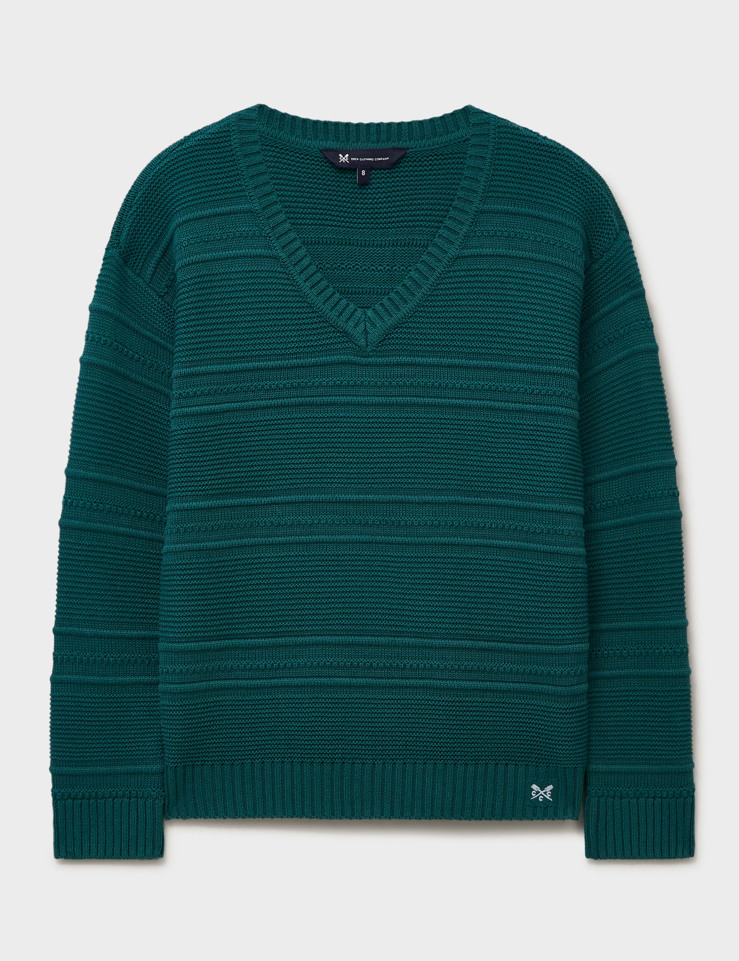 Cotton Blend Textured V-Neck Jumper 2 of 5